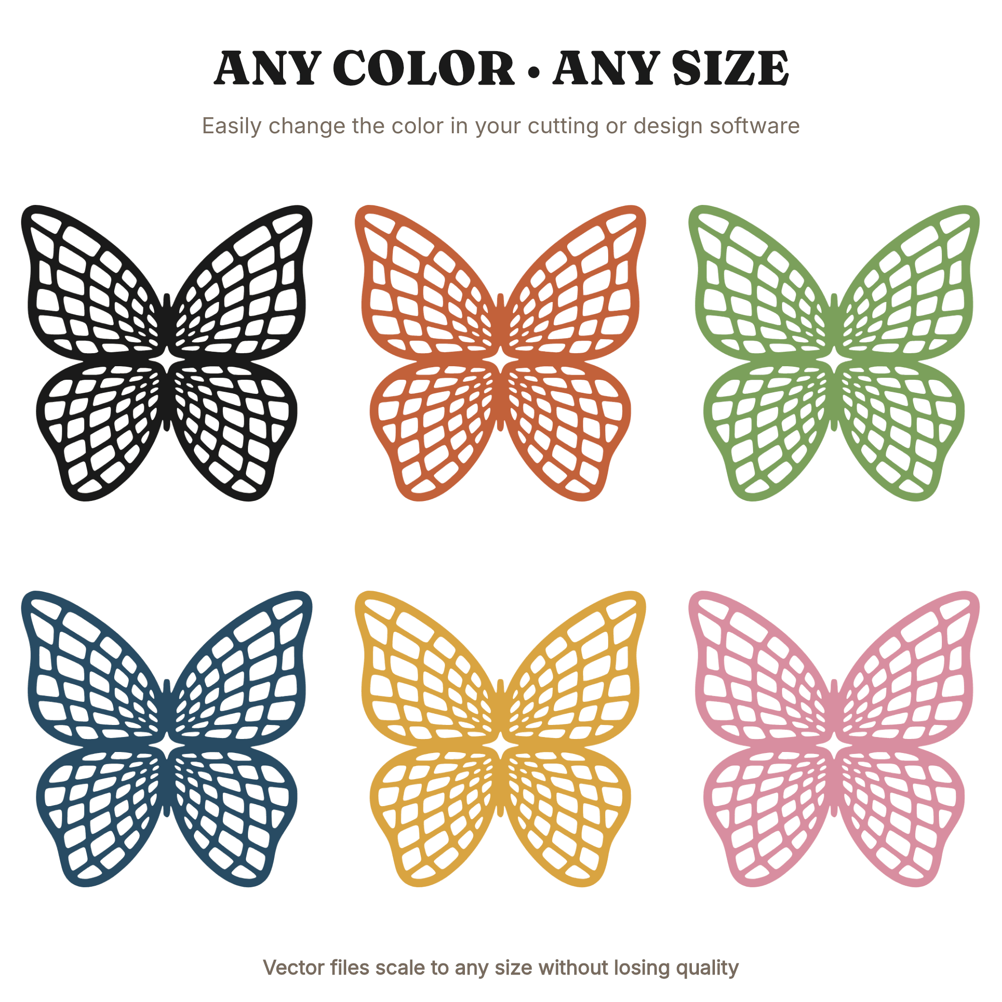 Vintage Waffle Iron Butterfly SVG PNG Farmhouse Kitchen Wall Art Scandinavian Decor Cut File — view 2