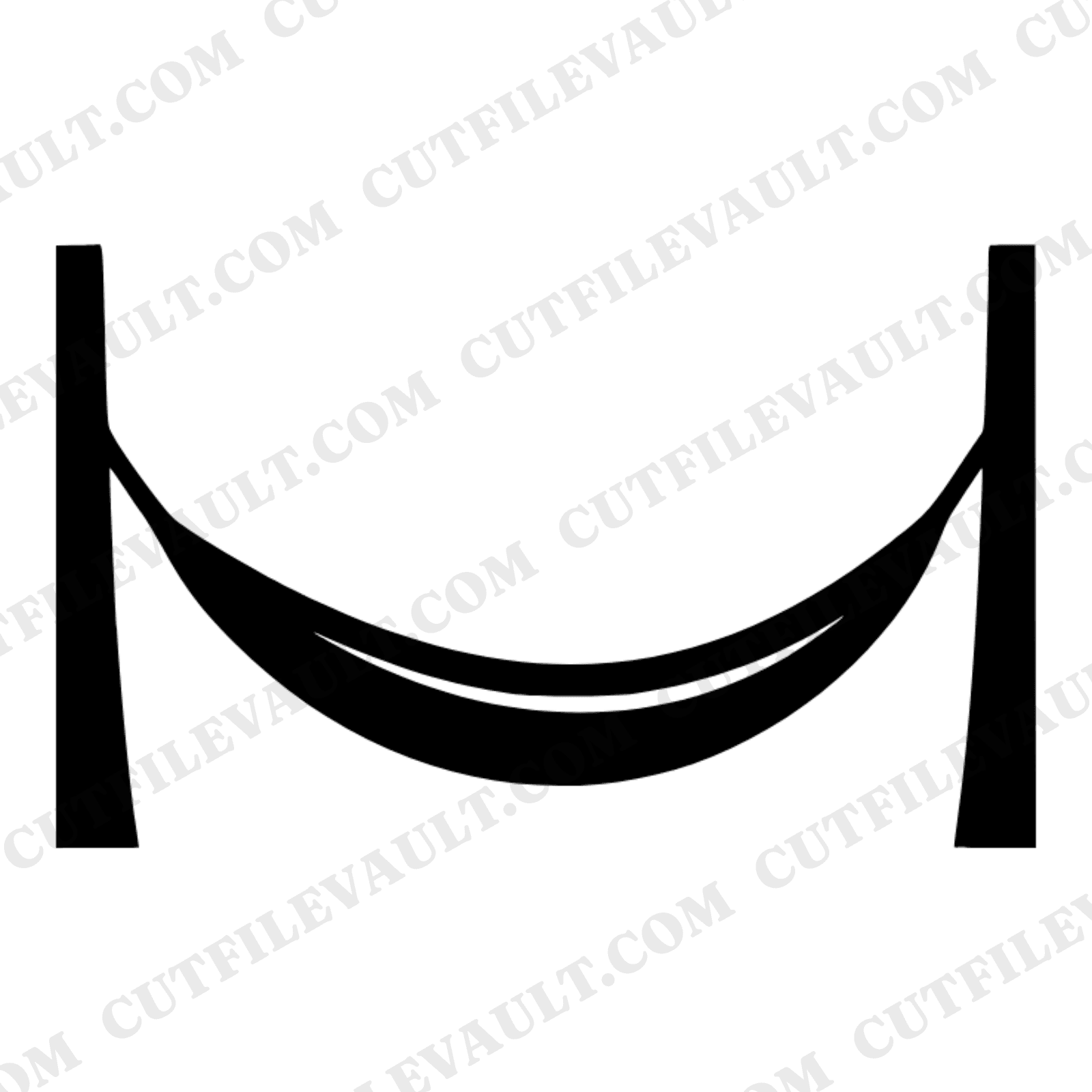 Lazy Day Hammock SVG PNG, Mid Century Minimalist Summer Relax Cut File, Farmhouse Wall Art Design