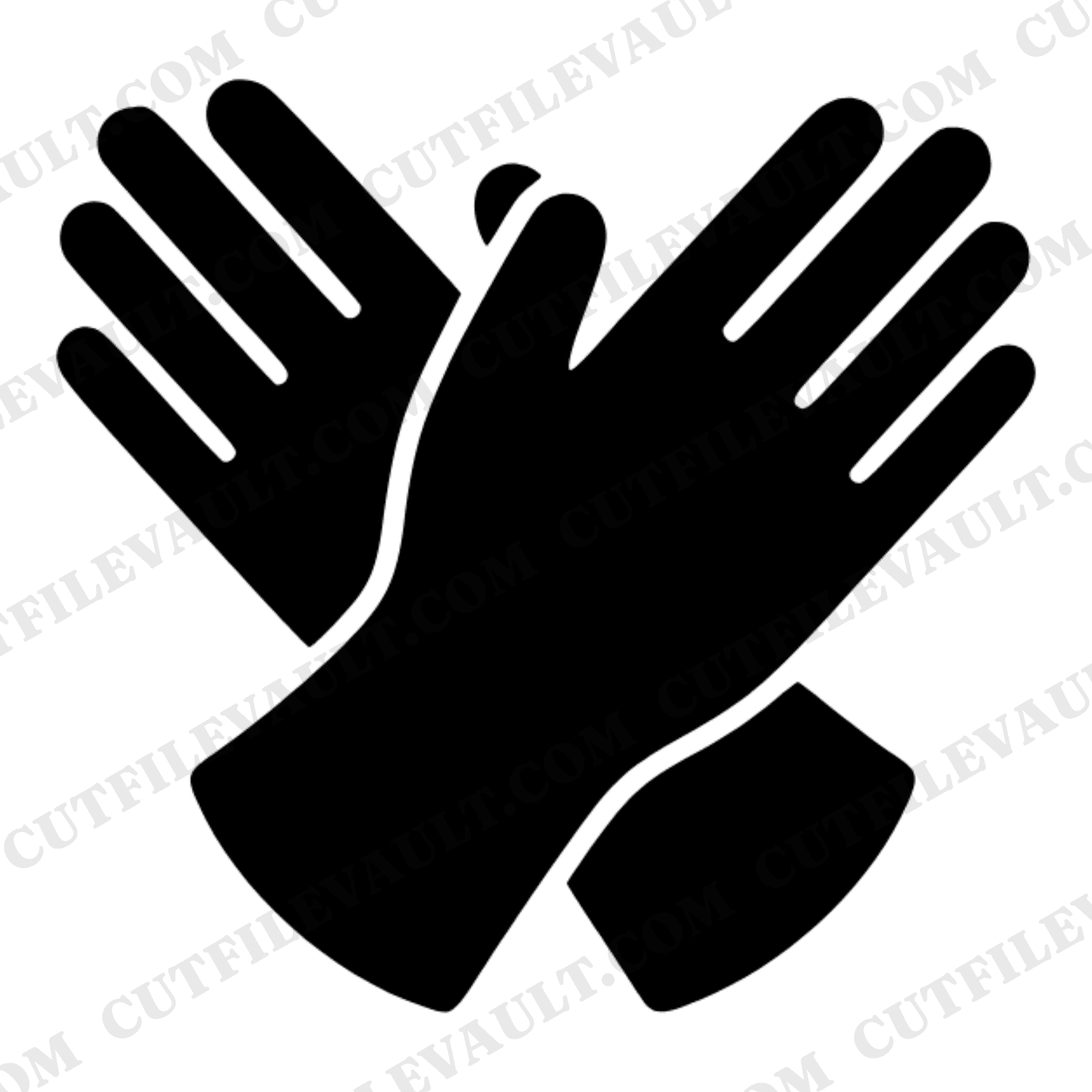 Work Gloves SVG PNG Labor Day Farmhouse Folk Art Silhouette Cut File for Cricut Silhouette Crafts