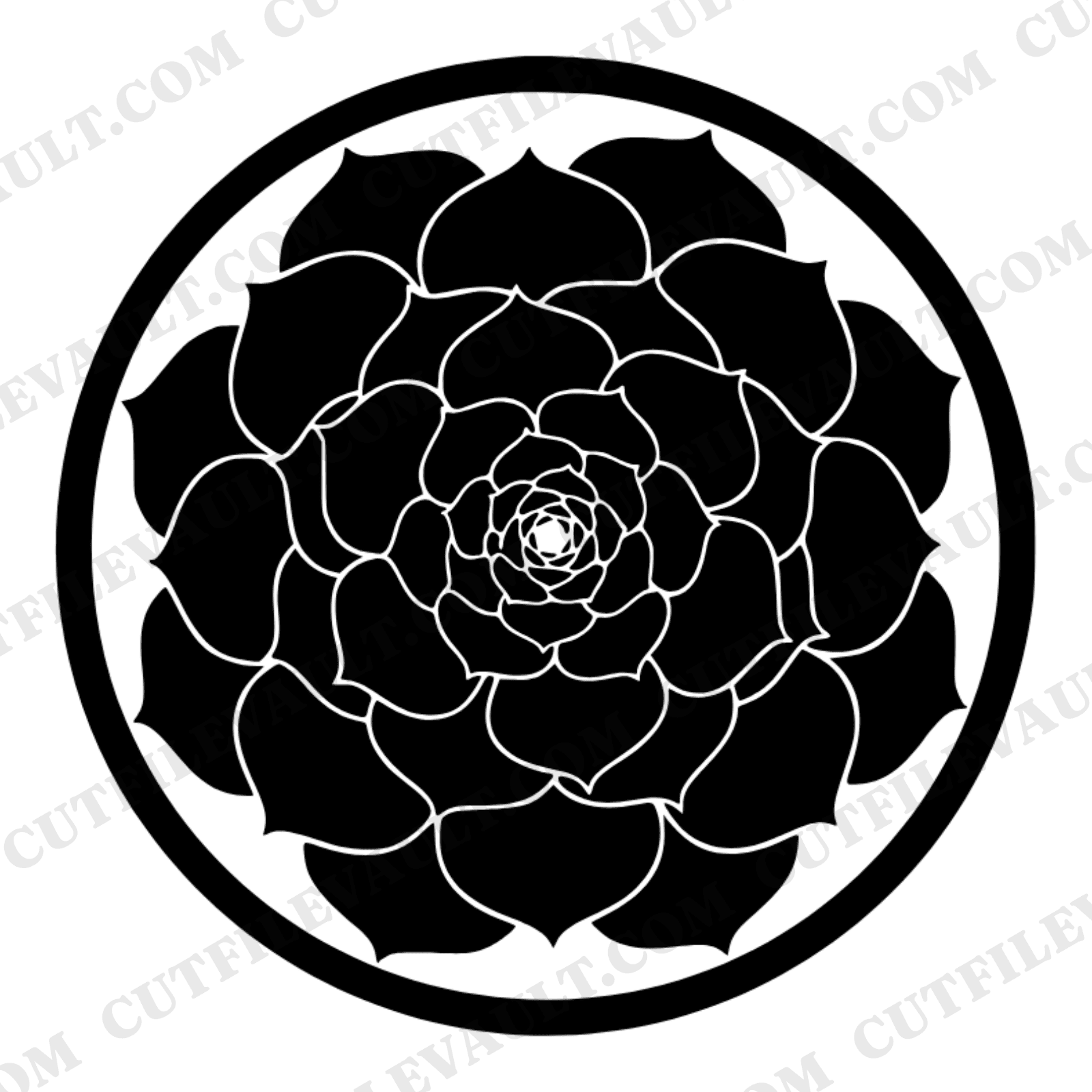Geometric Succulent SVG PNG, Scandinavian Line Art Potted Plant, Teacher Gift Cut File, Botanical Decor