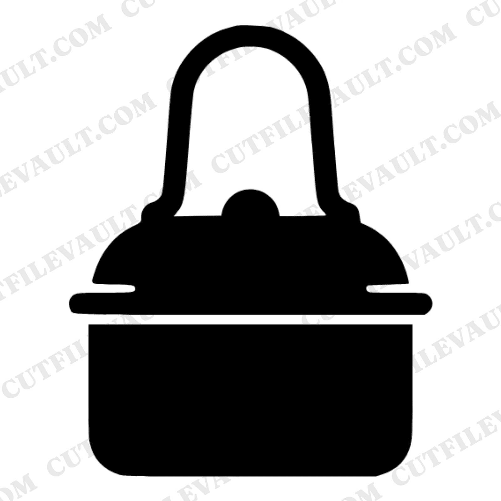 Vintage Lunchbox Cookie Cutter SVG PNG Back to School Cut File for Cricut Silhouette — view 1