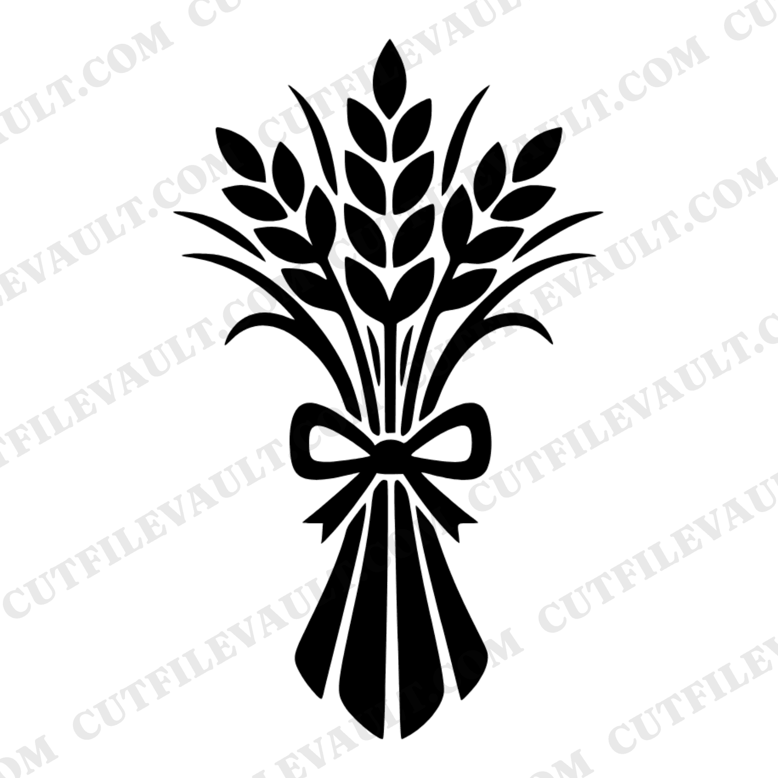 Autumn Wheat Sheaf SVG PNG Farmhouse Harvest Bundle Silhouette Cut File for Cricut Fall Decor — view 1