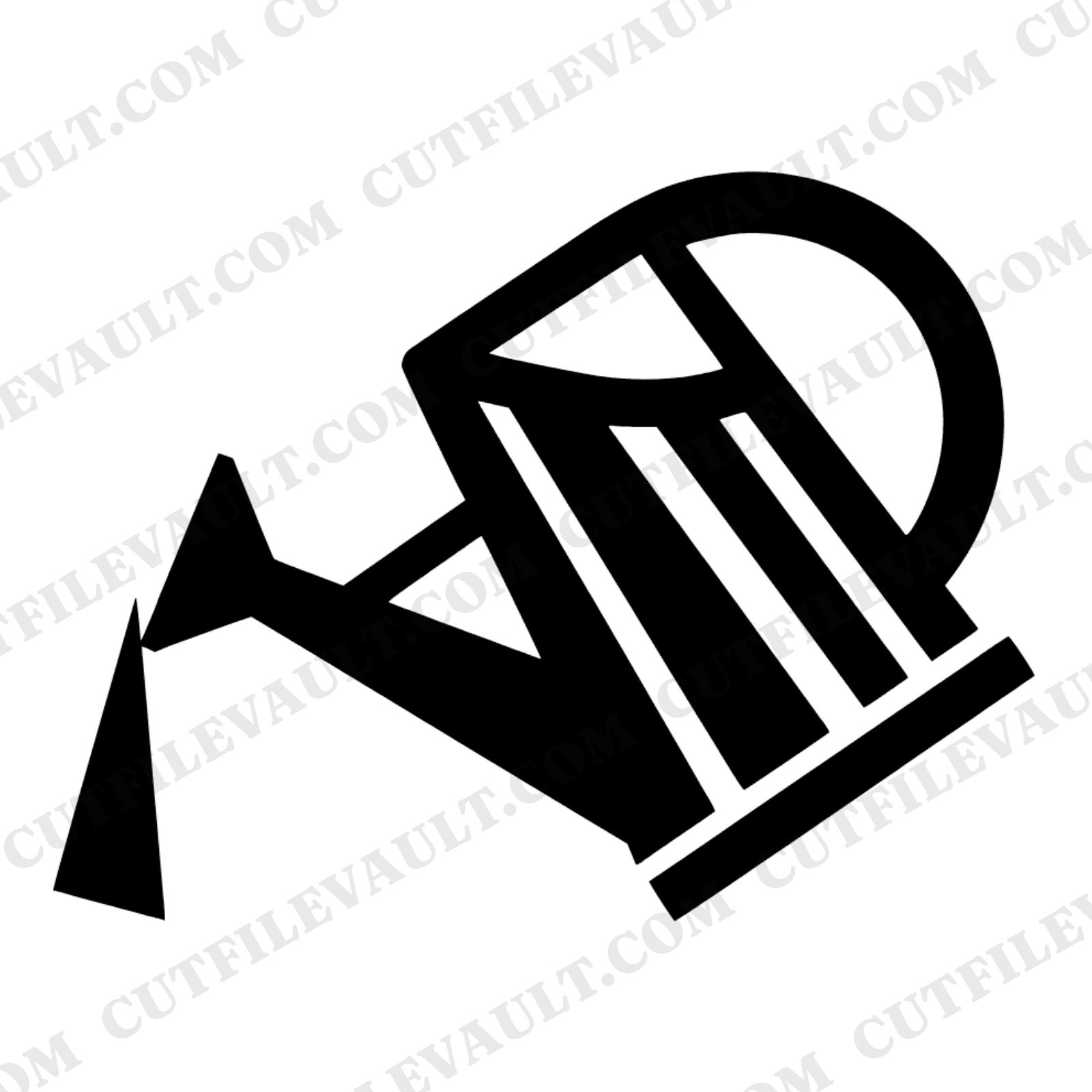 Art Deco Watering Can SVG PNG, Geometric Garden Silhouette Cut File for Cricut & Vinyl Crafts — view 1
