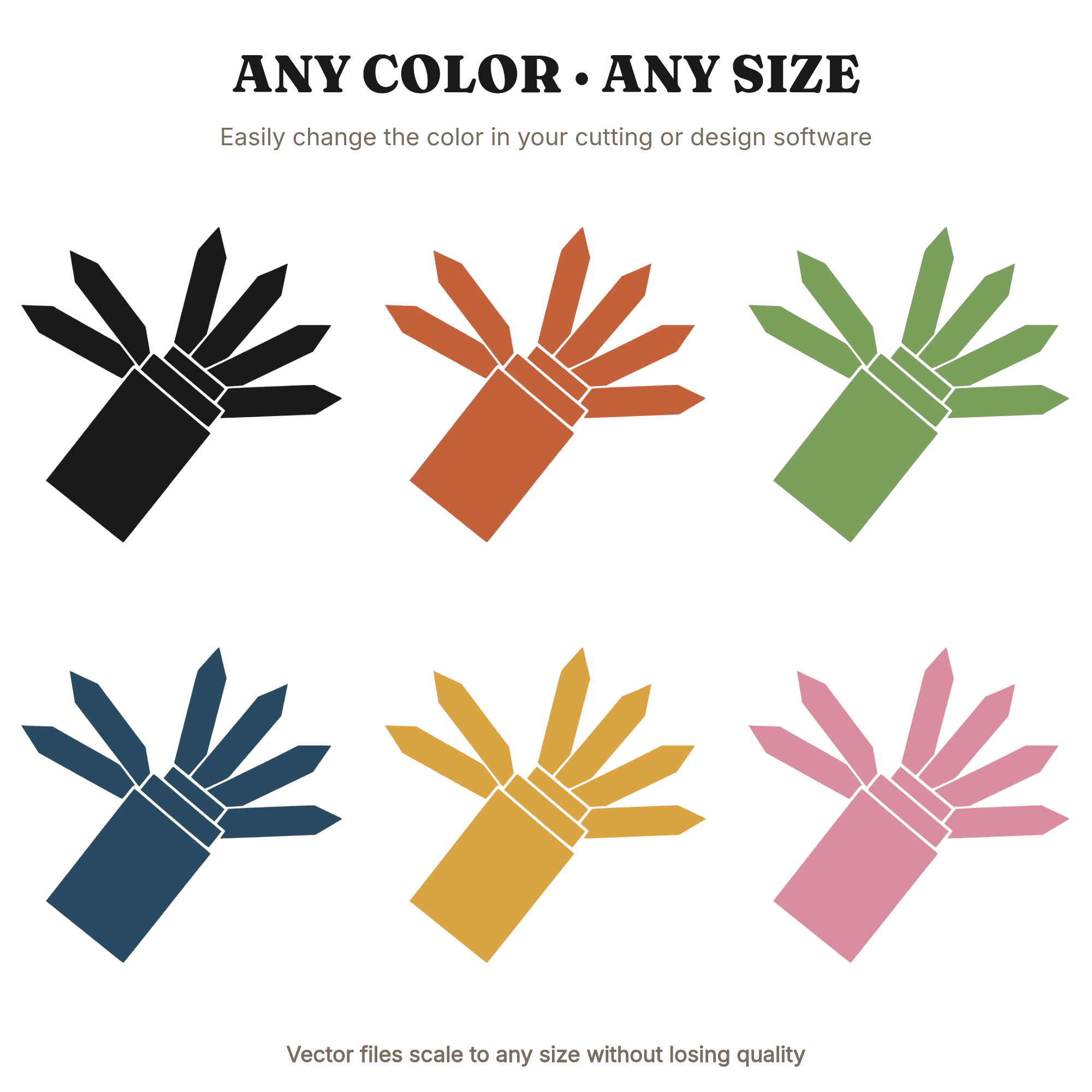 Mid Century Crayon Box Rainbow Fan SVG PNG, Retro Art Deco School Clipart, Kids Nursery Decor Cut File — view 2