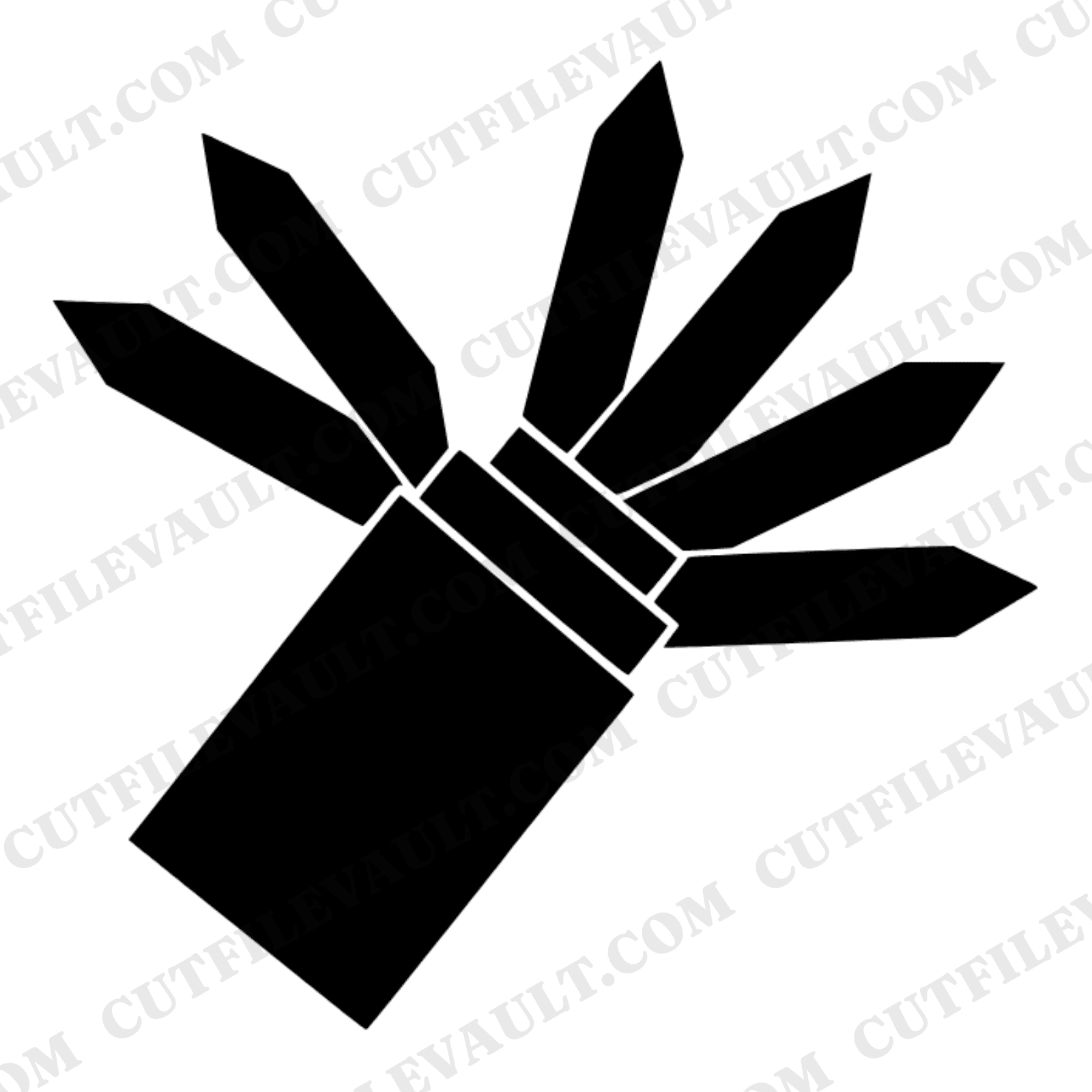 Mid Century Crayon Box Rainbow Fan SVG PNG, Retro Art Deco School Clipart, Kids Nursery Decor Cut File — view 1