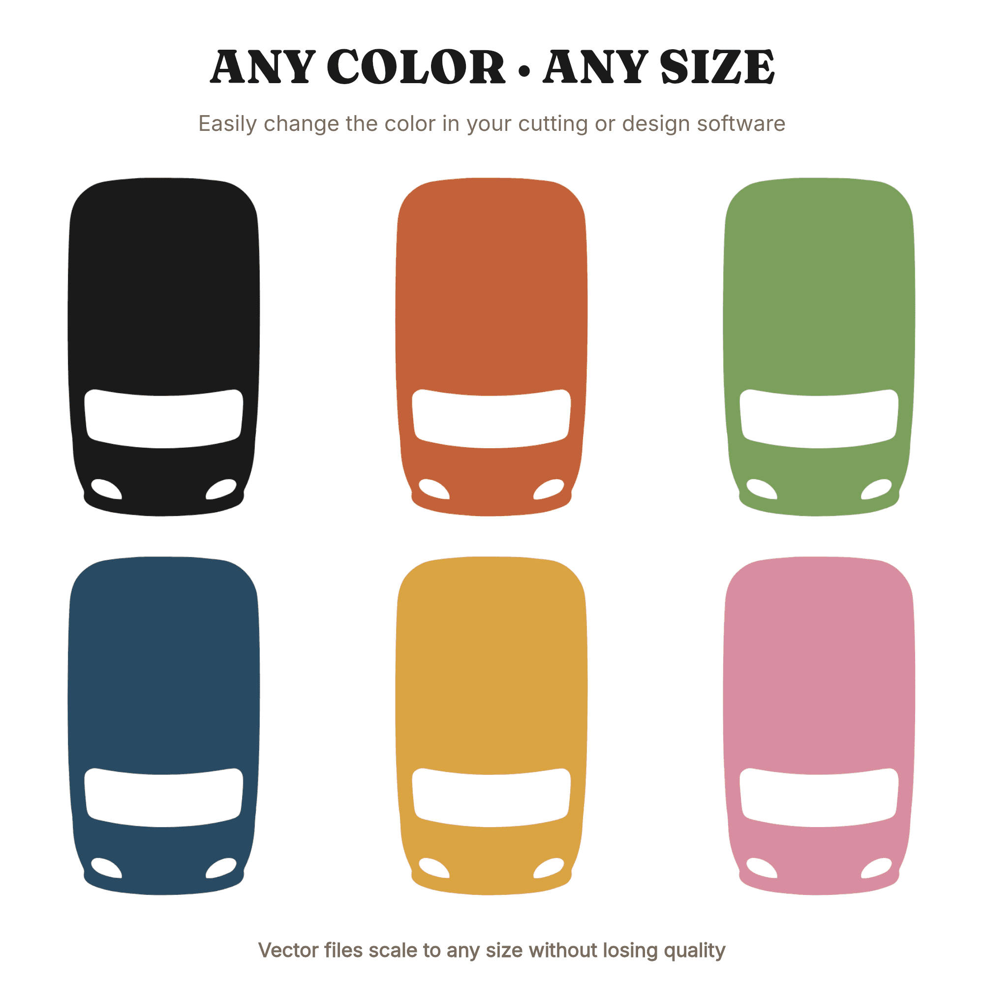 Kawaii School Bus SVG PNG Top Down View Cut File for Back to School Classroom Decor Door Decal — view 2