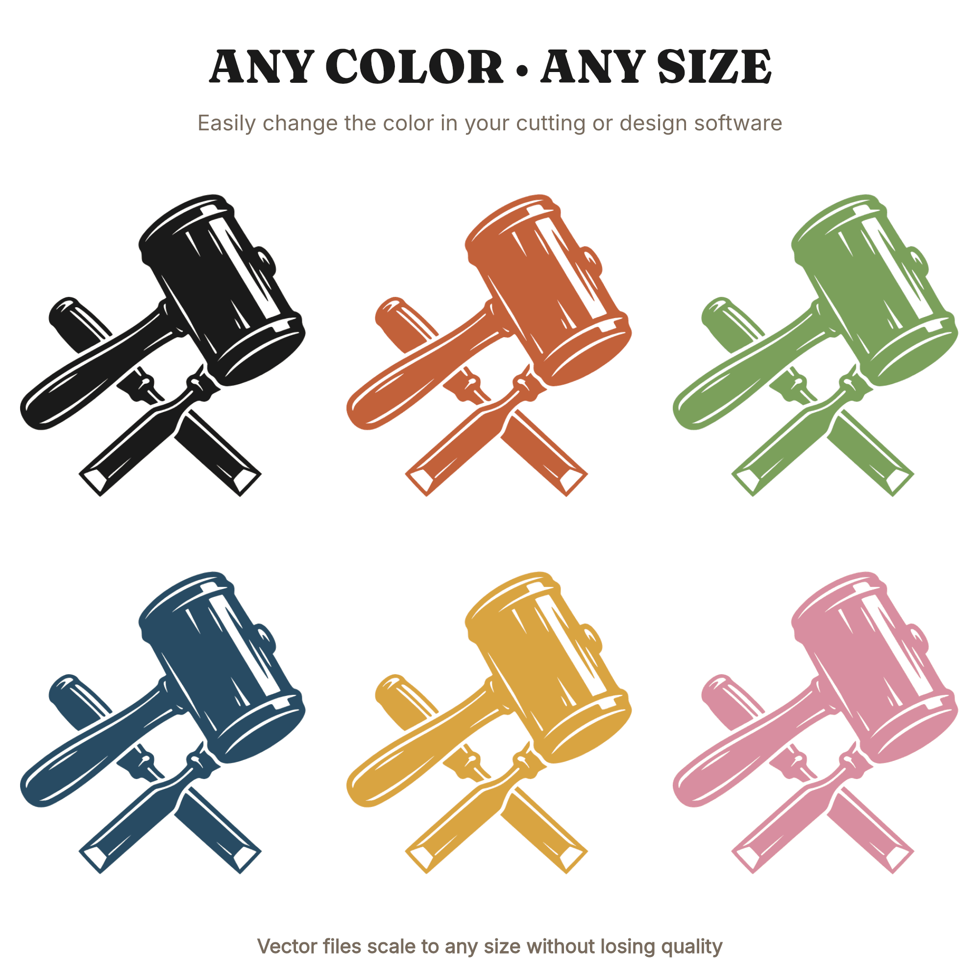 Craftsman Mallet and Chisels Wedding SVG PNG, Woodworking Tools Emblem, Union Builder Couple Decor — view 2