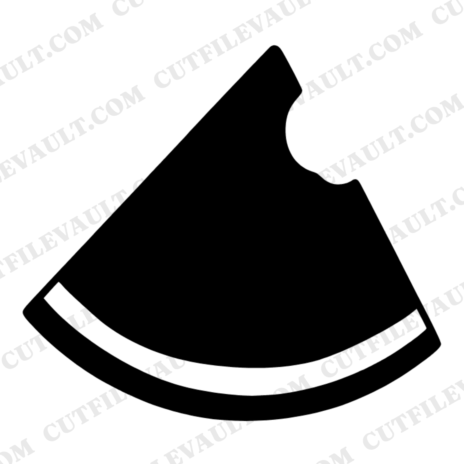 Watermelon Bite SVG PNG, Crescent Moon Bite Silhouette, Summer Fruit Cut File, National Watermelon Day — view 1