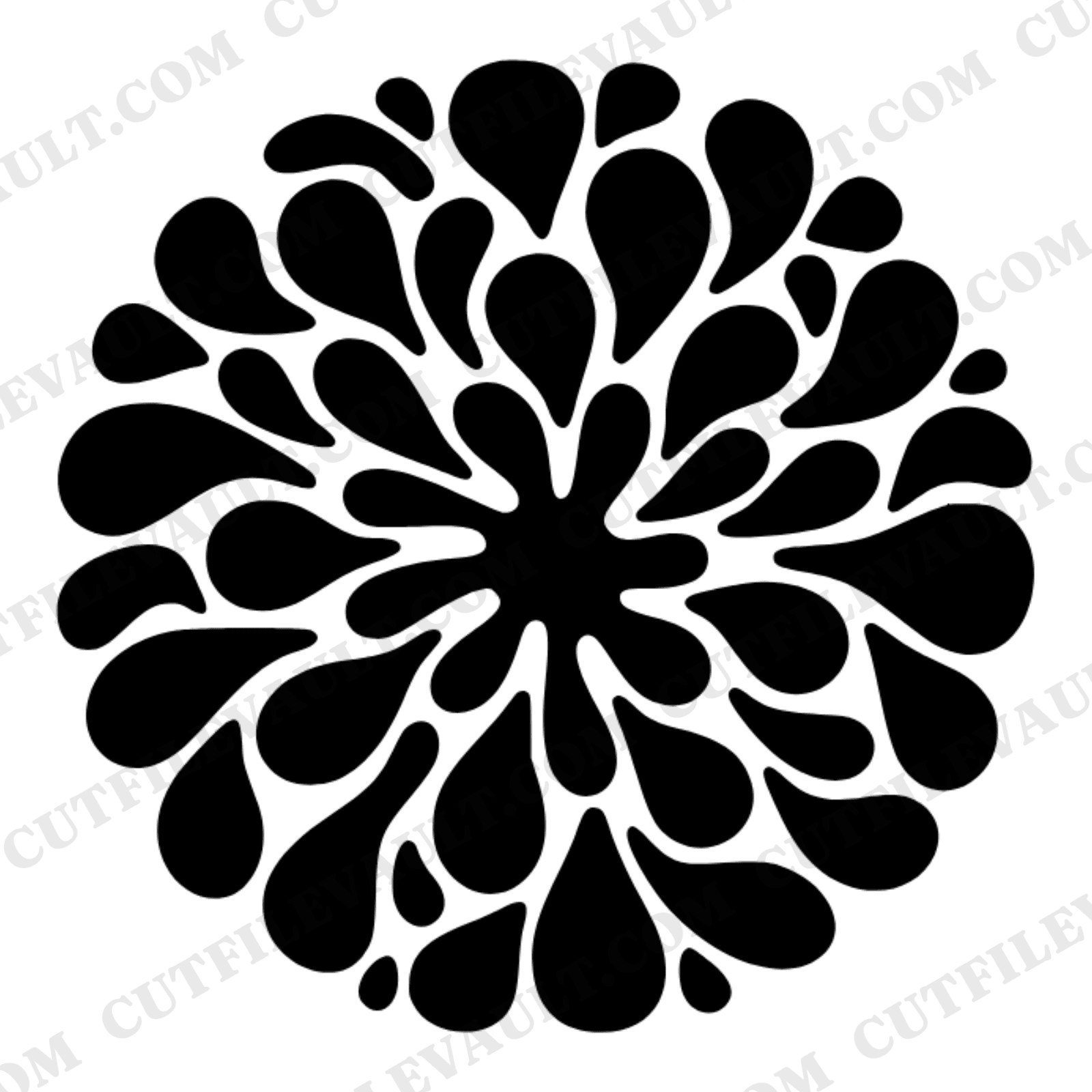Bridal Bouquet Wax Seal SVG PNG, Overhead Floral Wedding Cut File, October Bride Save the Date — view 1