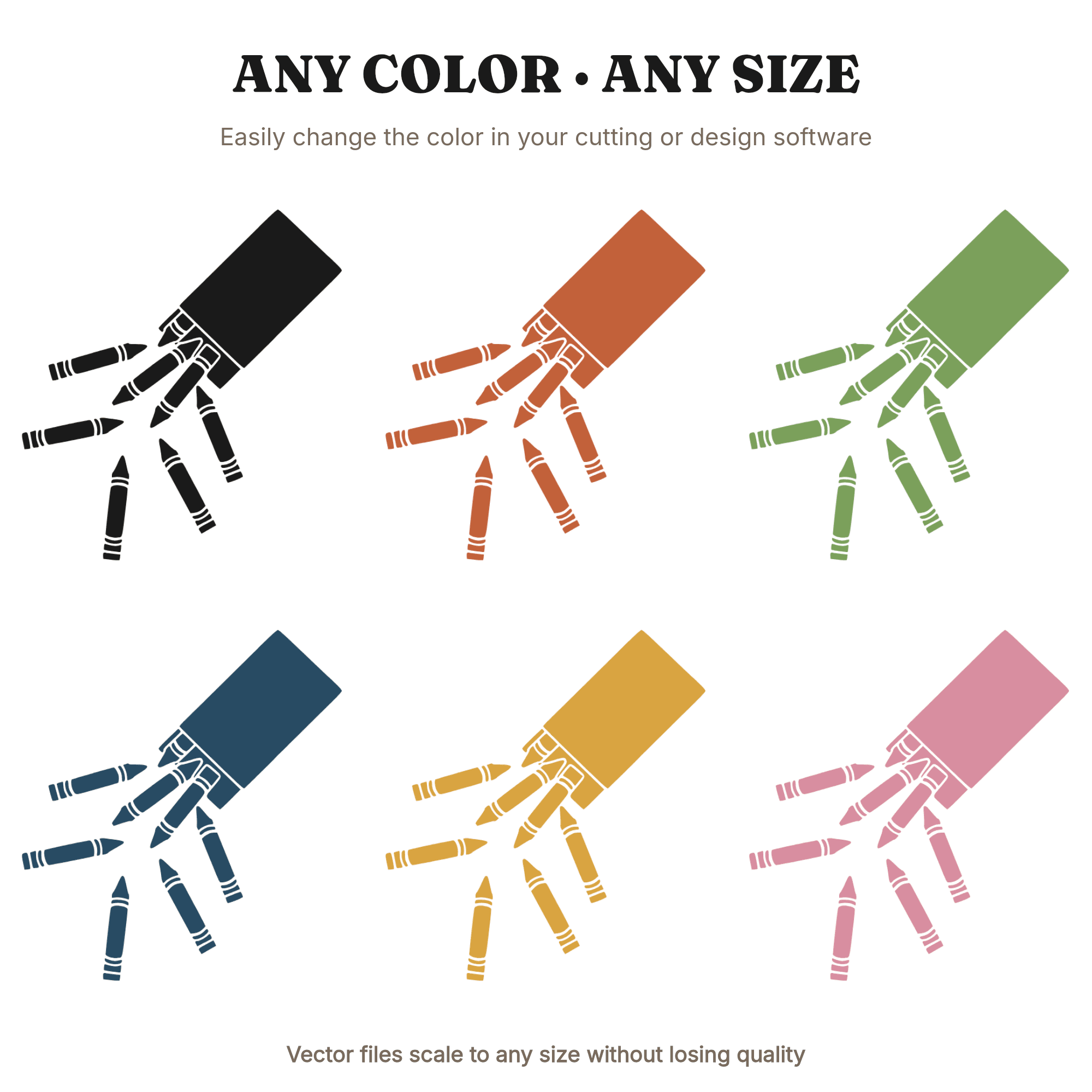 Crayon Box SVG PNG, Back to School SVG, Crayons Spilling Out Cut File, Teacher SVG, School Decor — view 2
