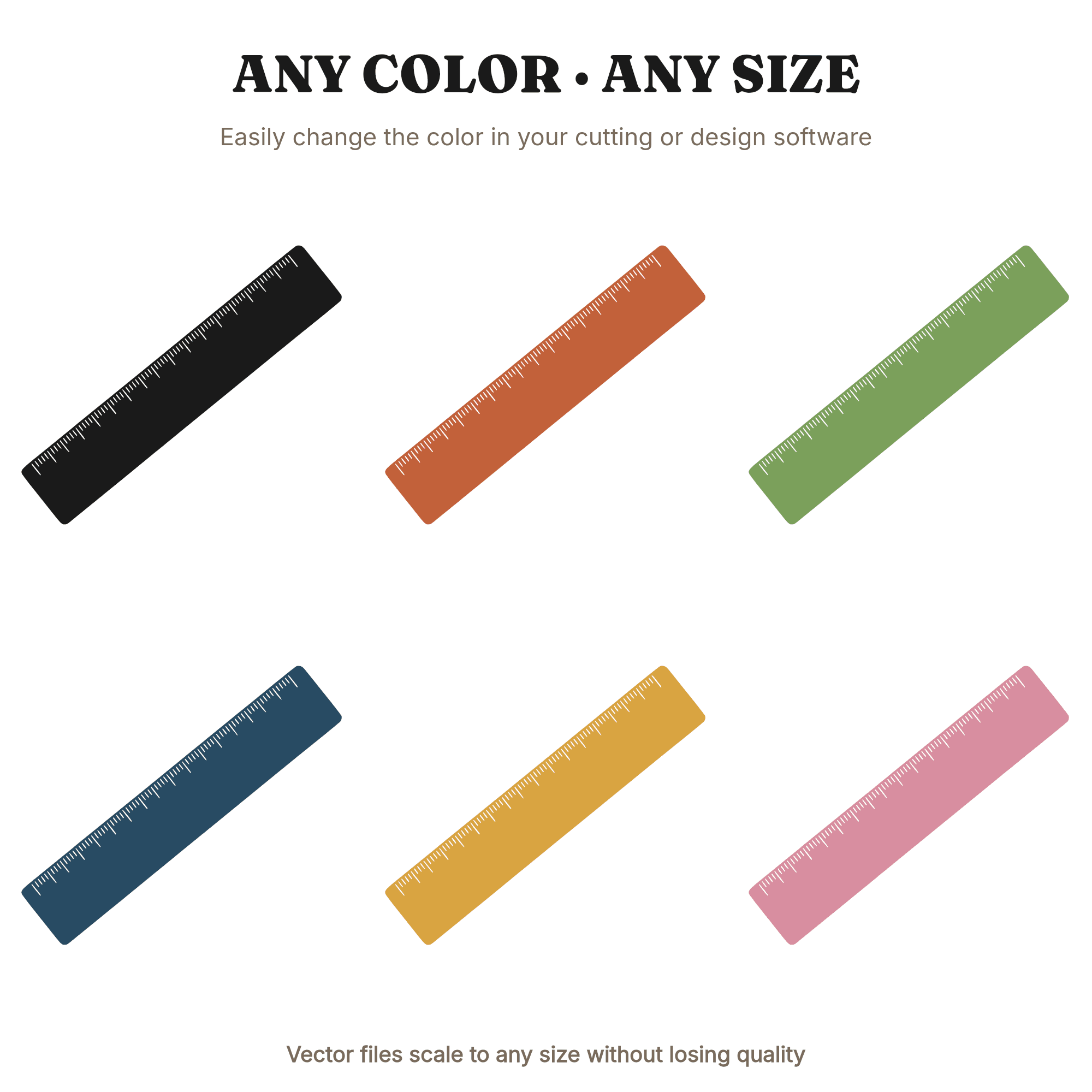 Wooden Ruler SVG PNG, Back to School Cut File, Classroom Decor, Teacher Clipart, Nursery Wall Art — view 2
