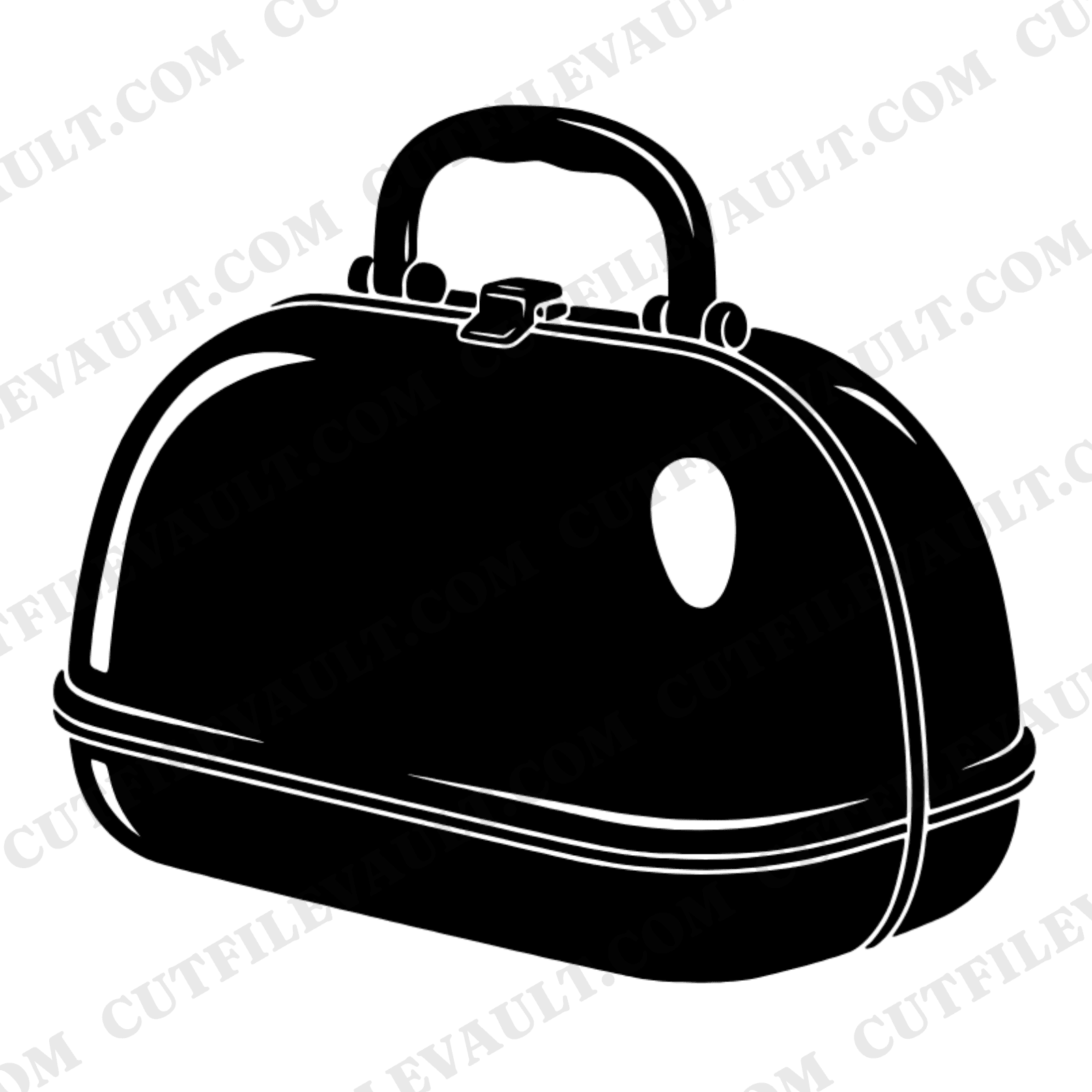 Retro Y2K Lunch Box SVG PNG, Chrome Bubble Lunchbox Cut File, Back to School Clipart Design — view 1