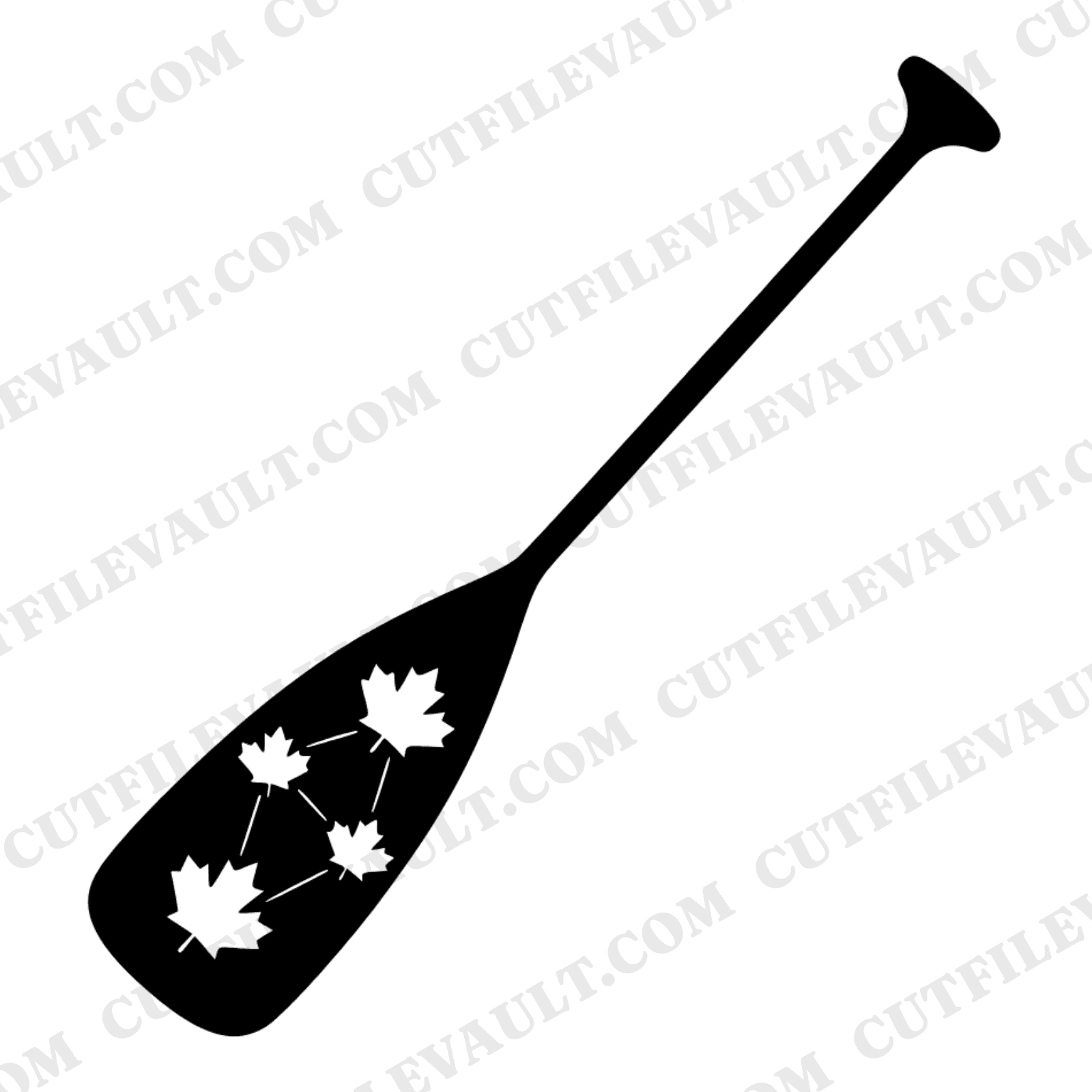 Autumn Canoe Paddle SVG PNG, Maple Leaf Constellation Cut File, Fall Outdoor Adventure Design — view 1