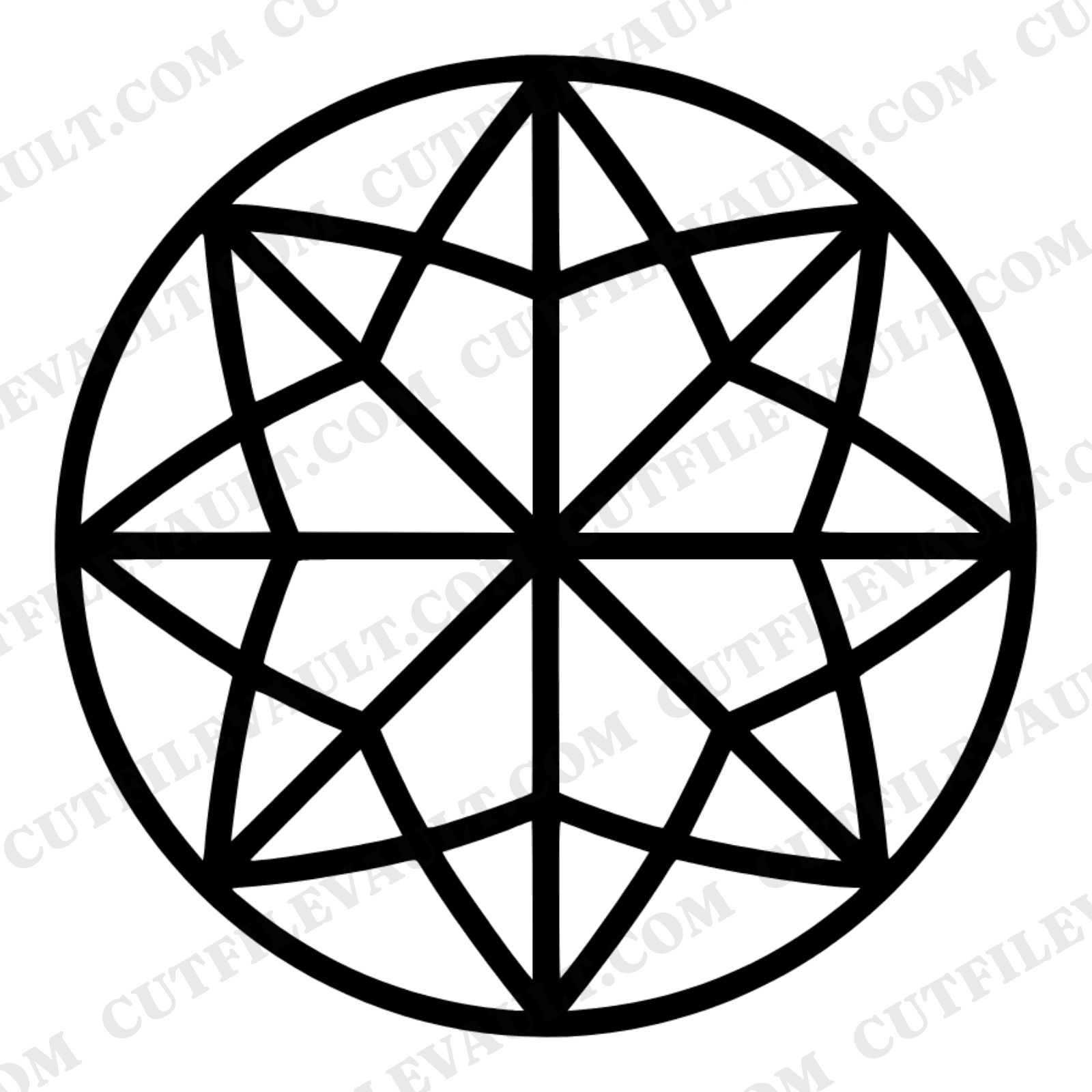 Vintage Globe Mandala SVG PNG, Top View World Map Cut File, Geometric Classroom Decor Design — view 1