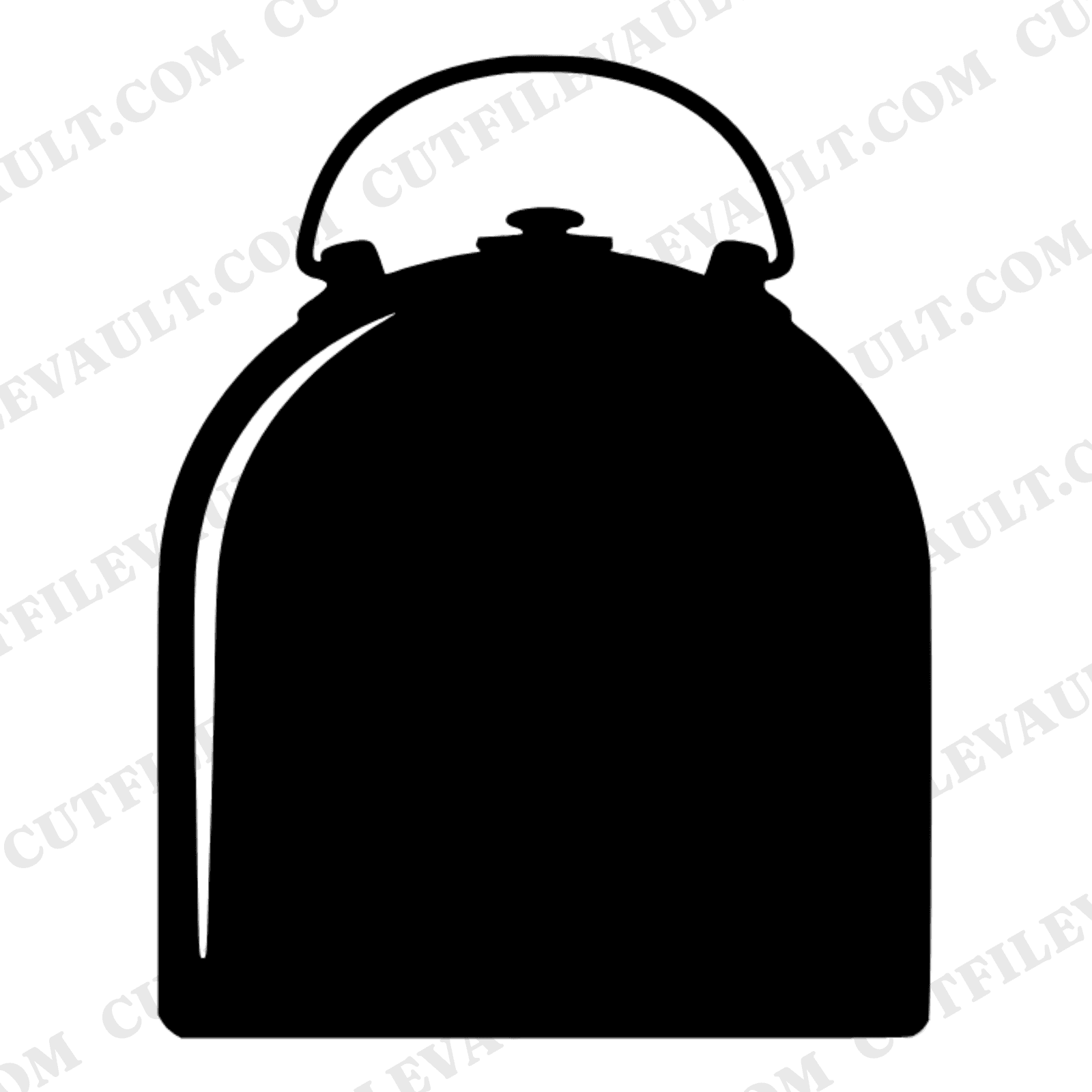Vintage Lunchbox SVG PNG, Farmhouse Kitchen Decor Cut File, Back to School Silhouette Design — view 1