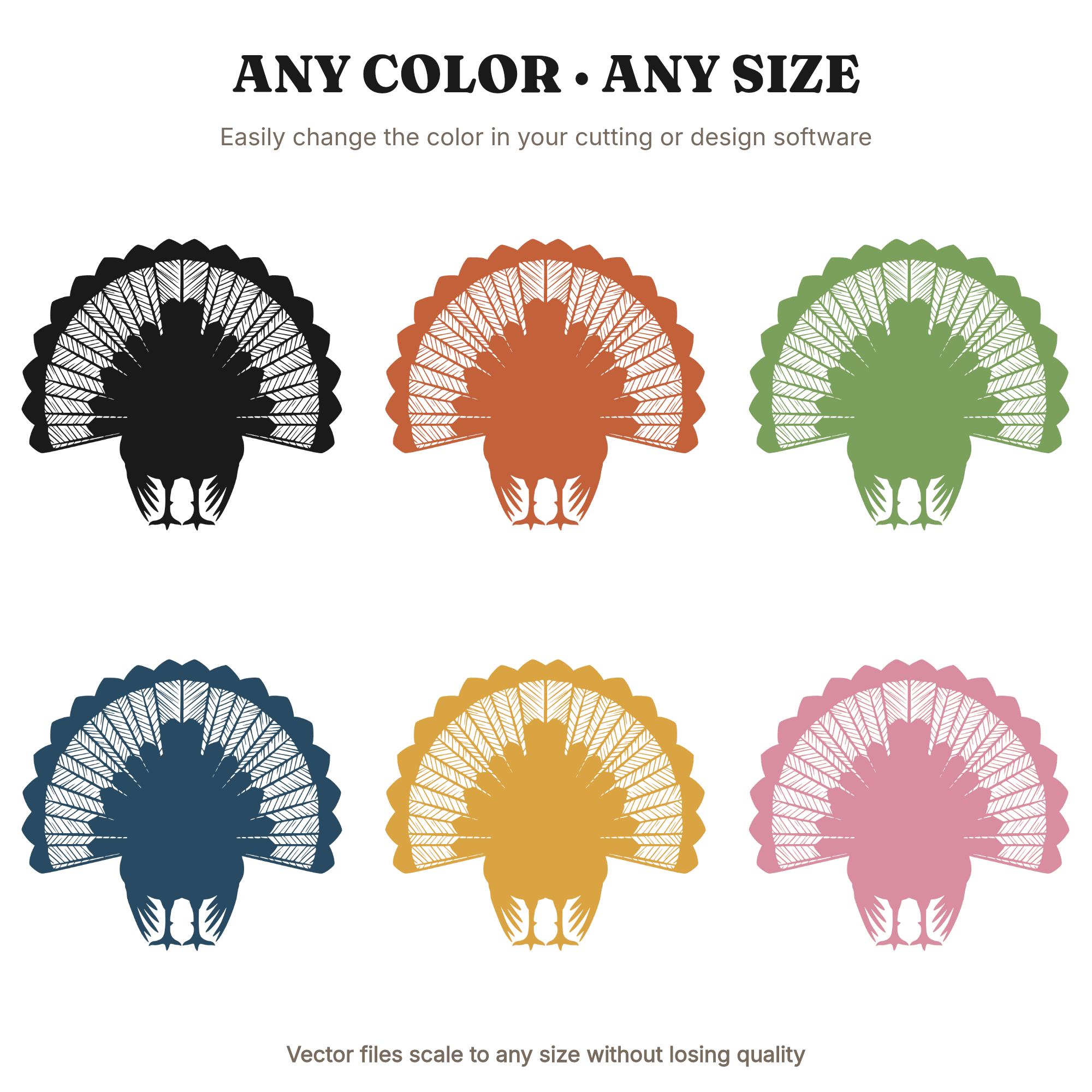 Wild Turkey Tail Fan SVG PNG, Vintage Botanical Herbarium Study, Thanksgiving Fall Autumn Decor Cut File, view 2
