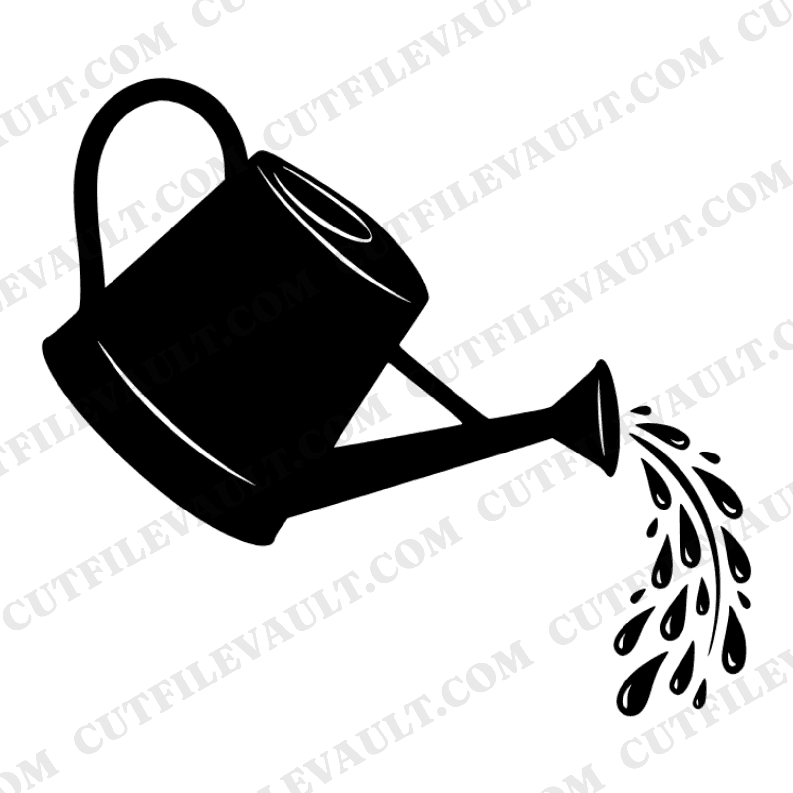 Vintage Watering Can SVG PNG, Boho Garden Tool Cut File, Farmhouse Labor Day Clipart