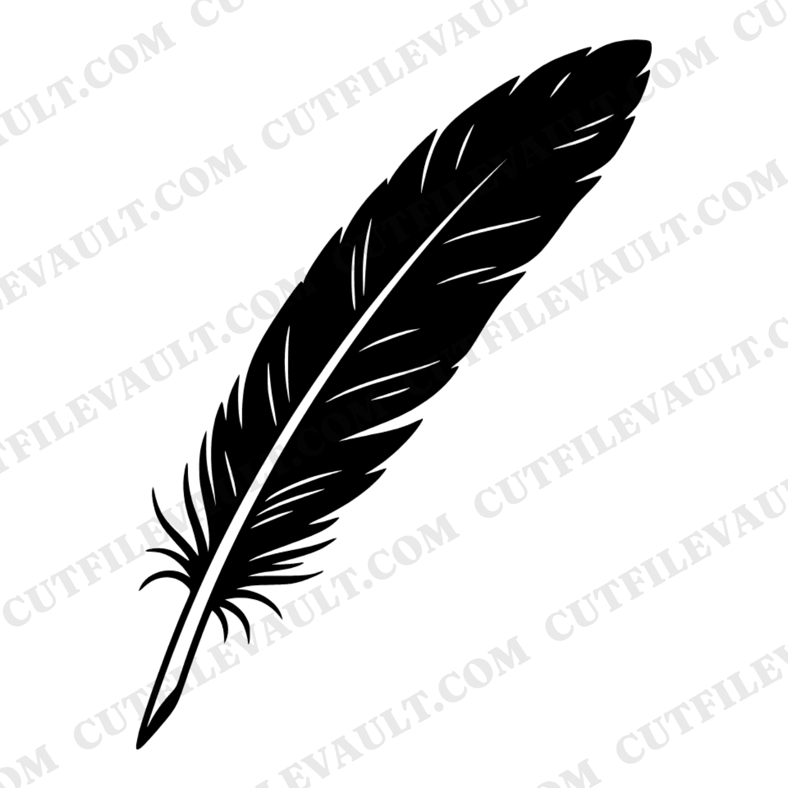 Autumn Equinox Owl Feather Quill SVG PNG, Cottagecore Floral Cut File, Mystical September 22 Design, view 1