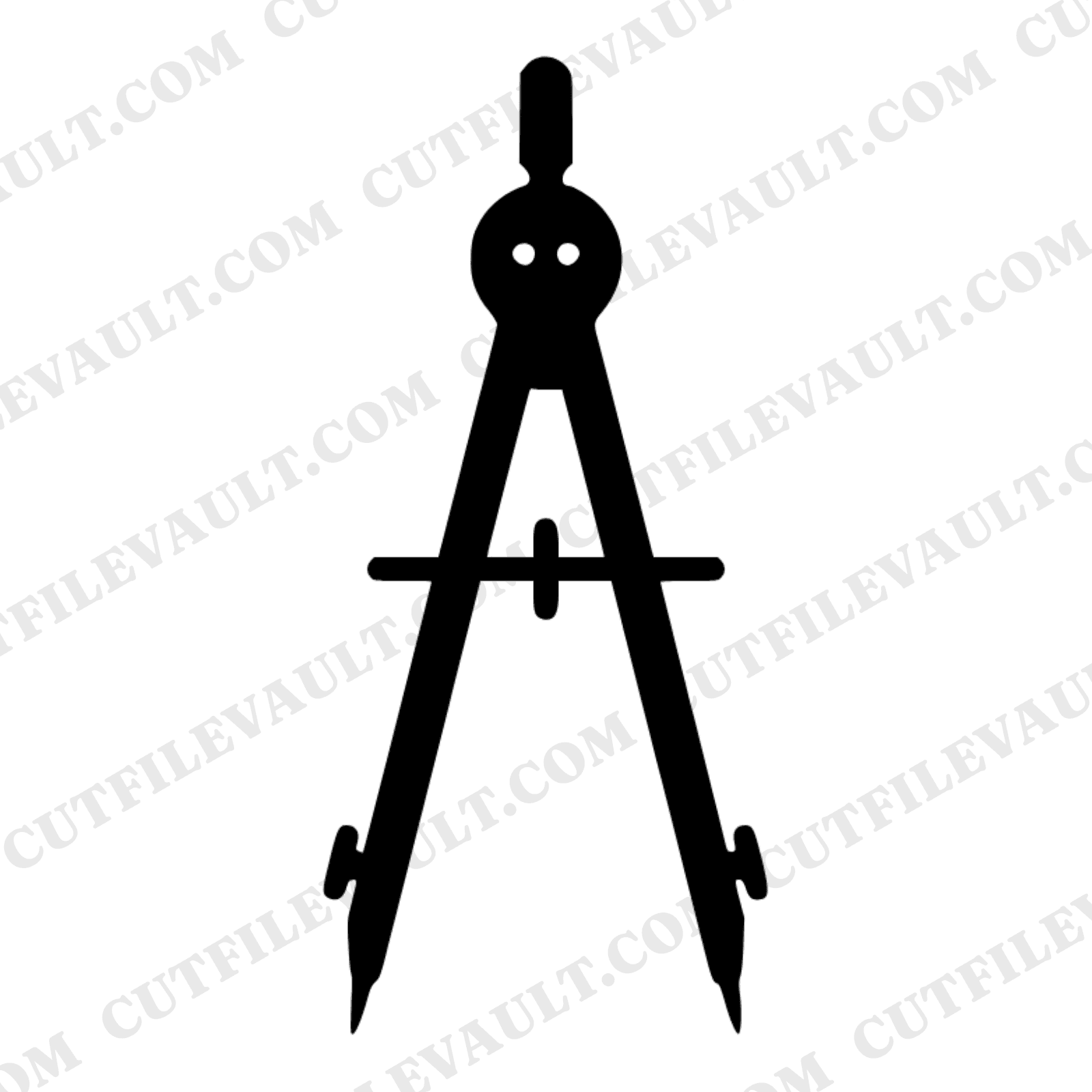 Vintage Drafting Compass SVG PNG, Back to School Cut File, Geometry Teacher Clipart, Retro School, view 1