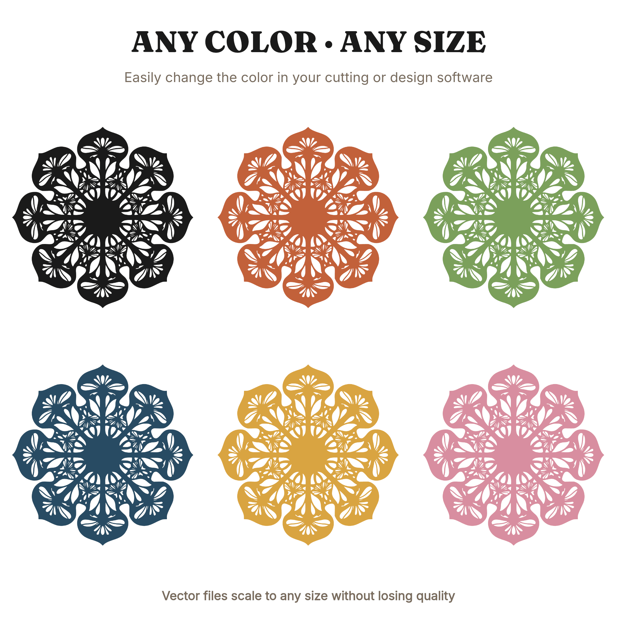 Mystical Fairy Ring Mandala SVG, Retro 70s Mushroom Circle PNG, Toadstool Folklore Cut File, view 2
