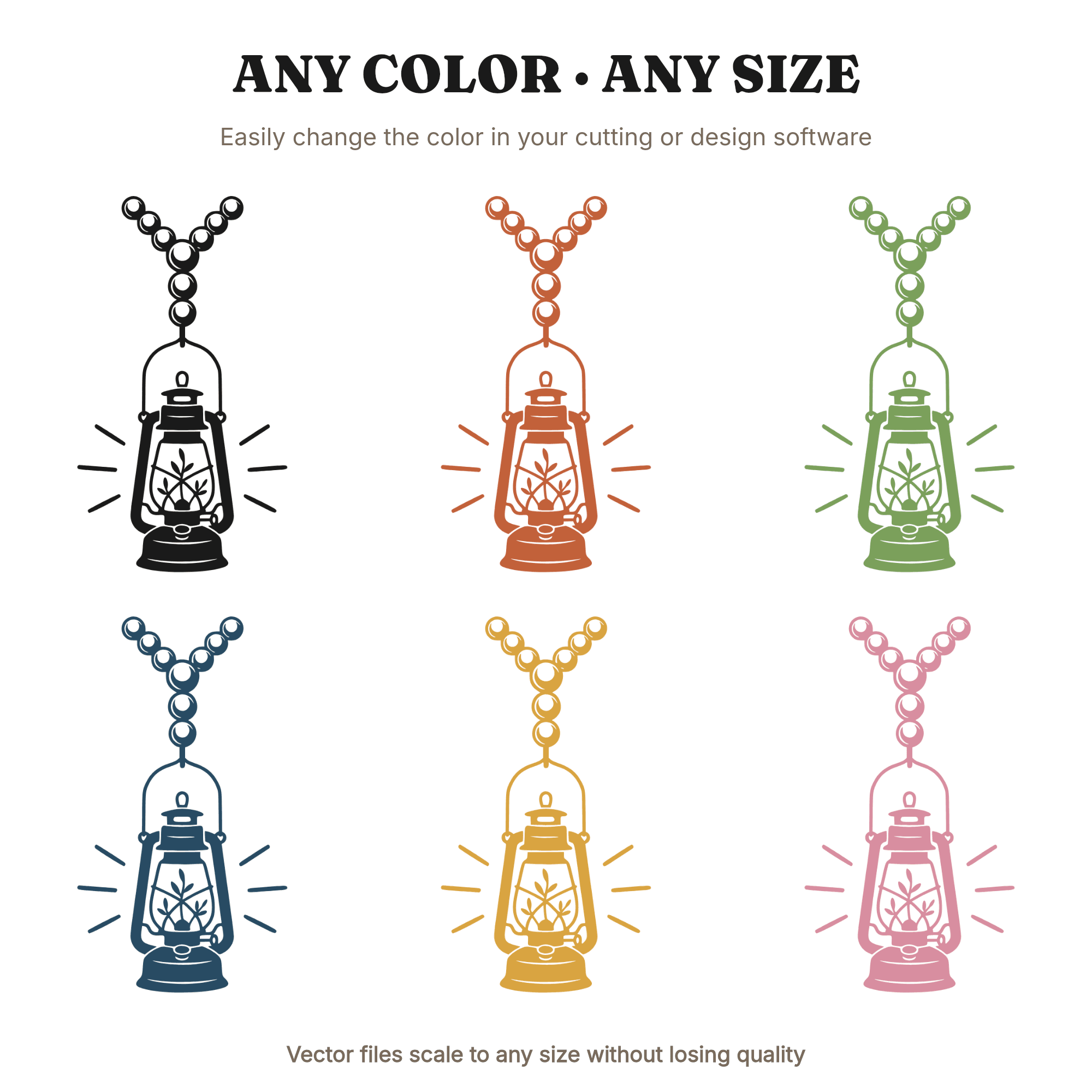 Christmas Camping Lantern SVG PNG, Y2K Ornament Hook Cut File, Holiday Outdoor Adventure Design, view 2