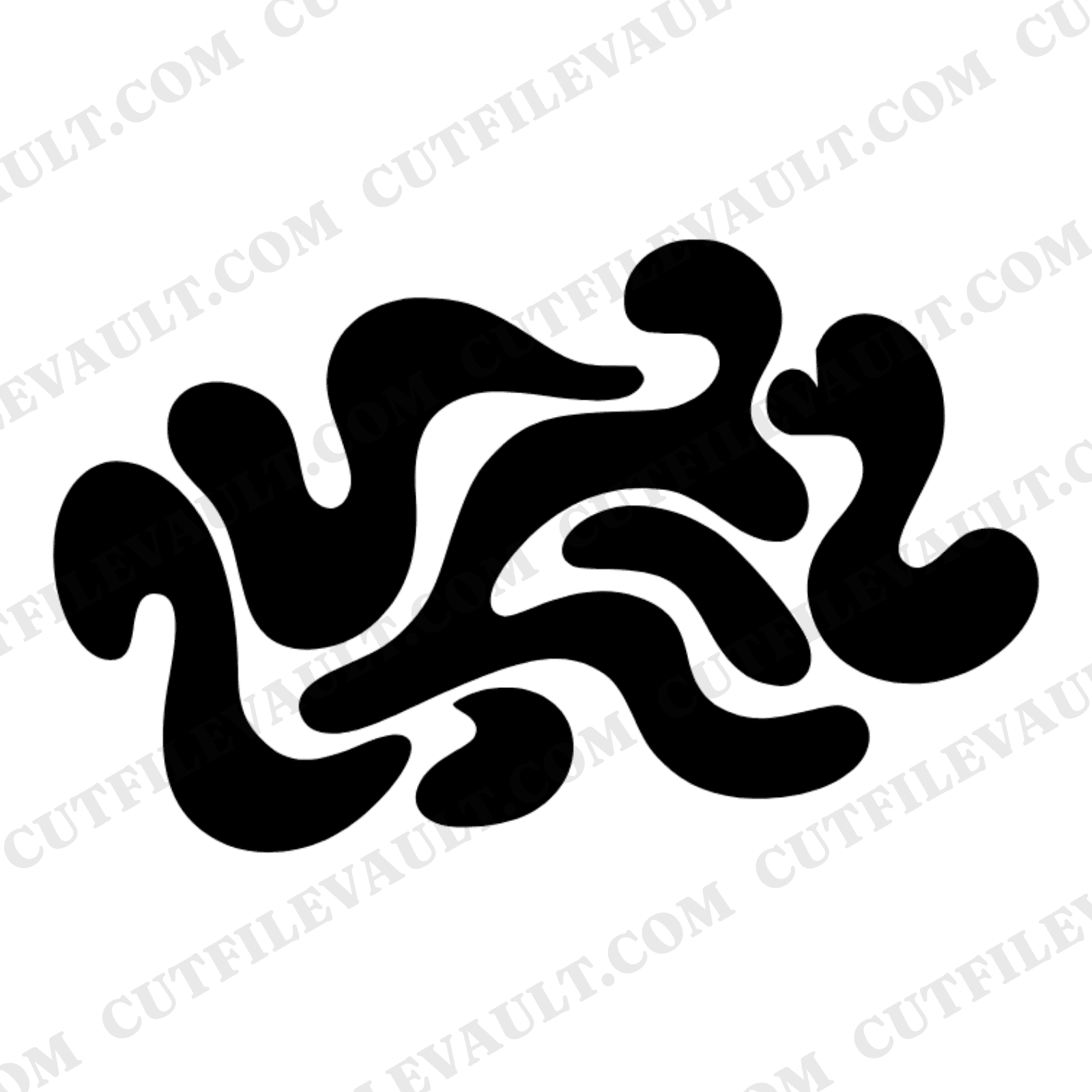 Groovy Candy Corn Pile SVG PNG, Retro 70s Wave Halloween Silhouette Cut File for Cricut, view 1