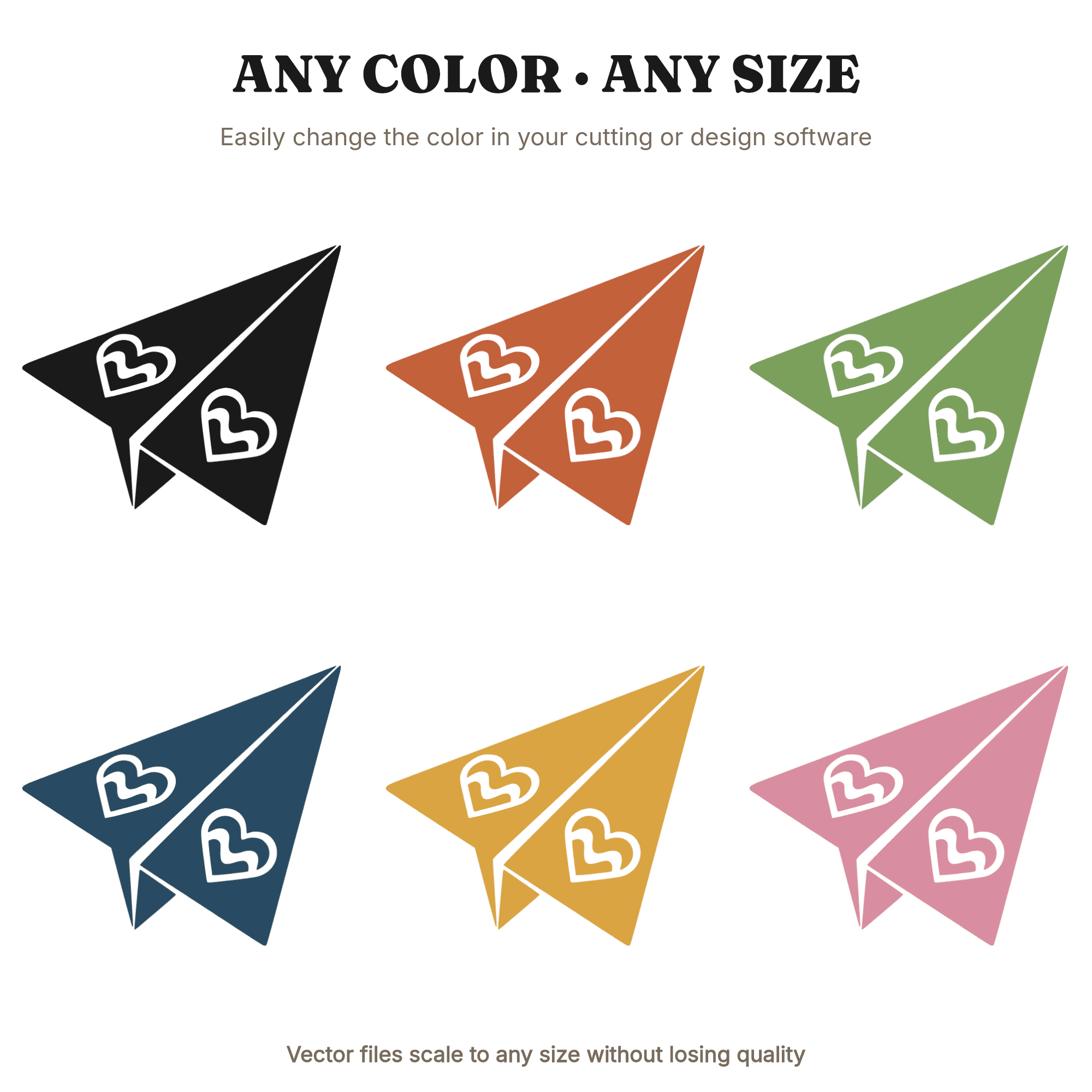 Groovy Heart Window Paper Airplane SVG PNG, Retro 70s Valentine Cut File, Classroom Exchange Card, view 2