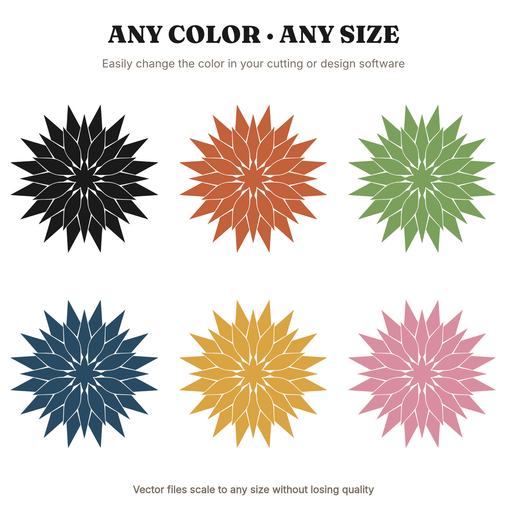 Celestial Poinsettia Mandala SVG PNG, Overhead View Holiday Flower Cut File, Mystical Christmas, view 2