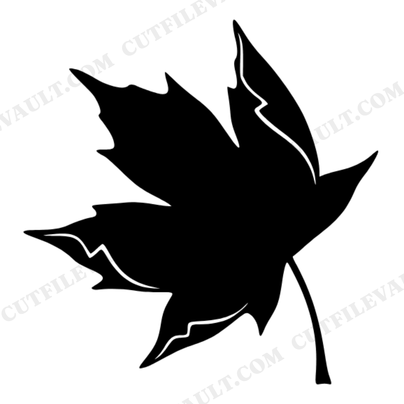 Autumn Maple Leaf SVG PNG, Fall Leaf Cut File, Tumbling Leaf Clipart, Boho Fall Decor SVG, view 1