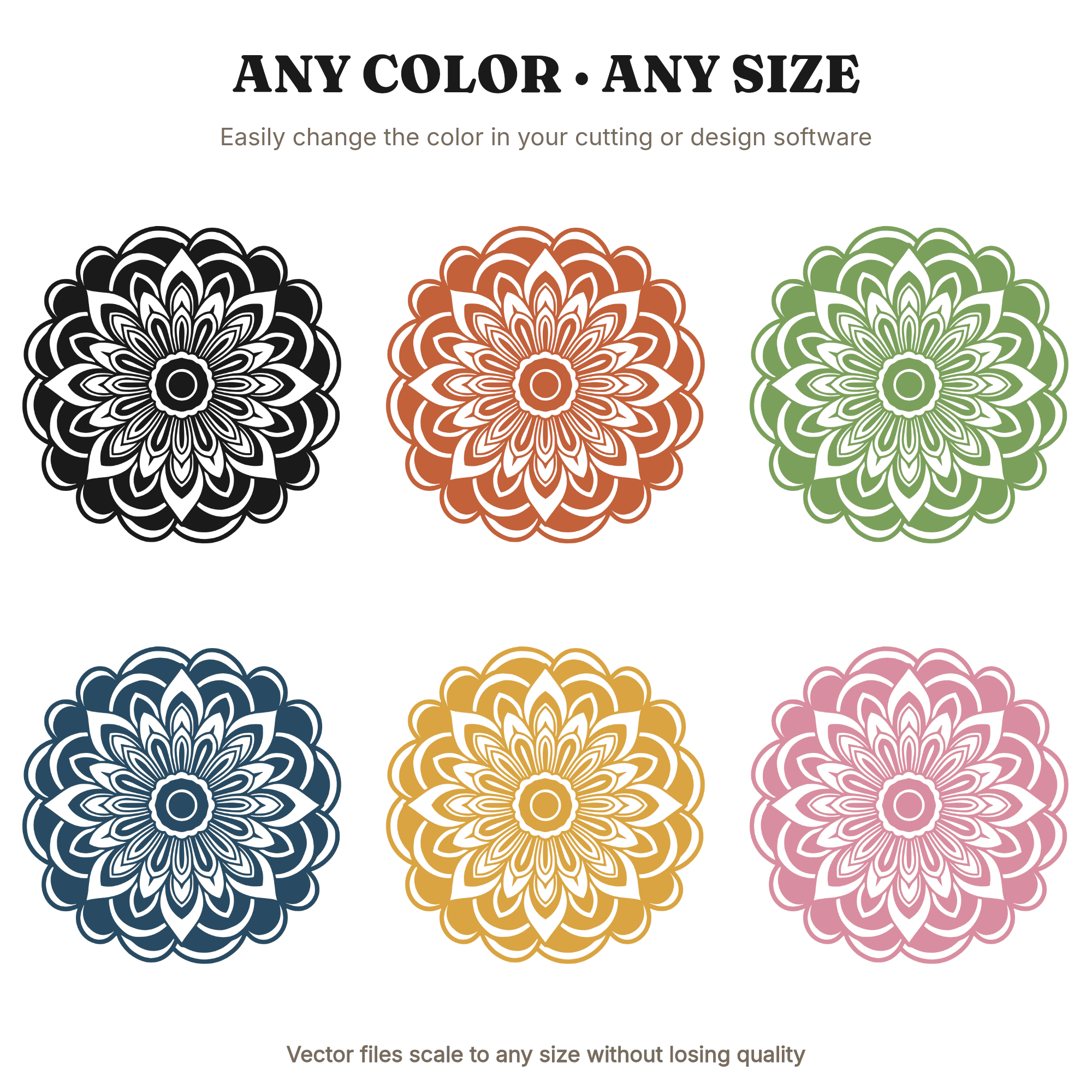 Pine Cone Mandala SVG, Botanical Ornament Cut File, Vintage Christmas Design PNG, Evergreen Decor, view 2