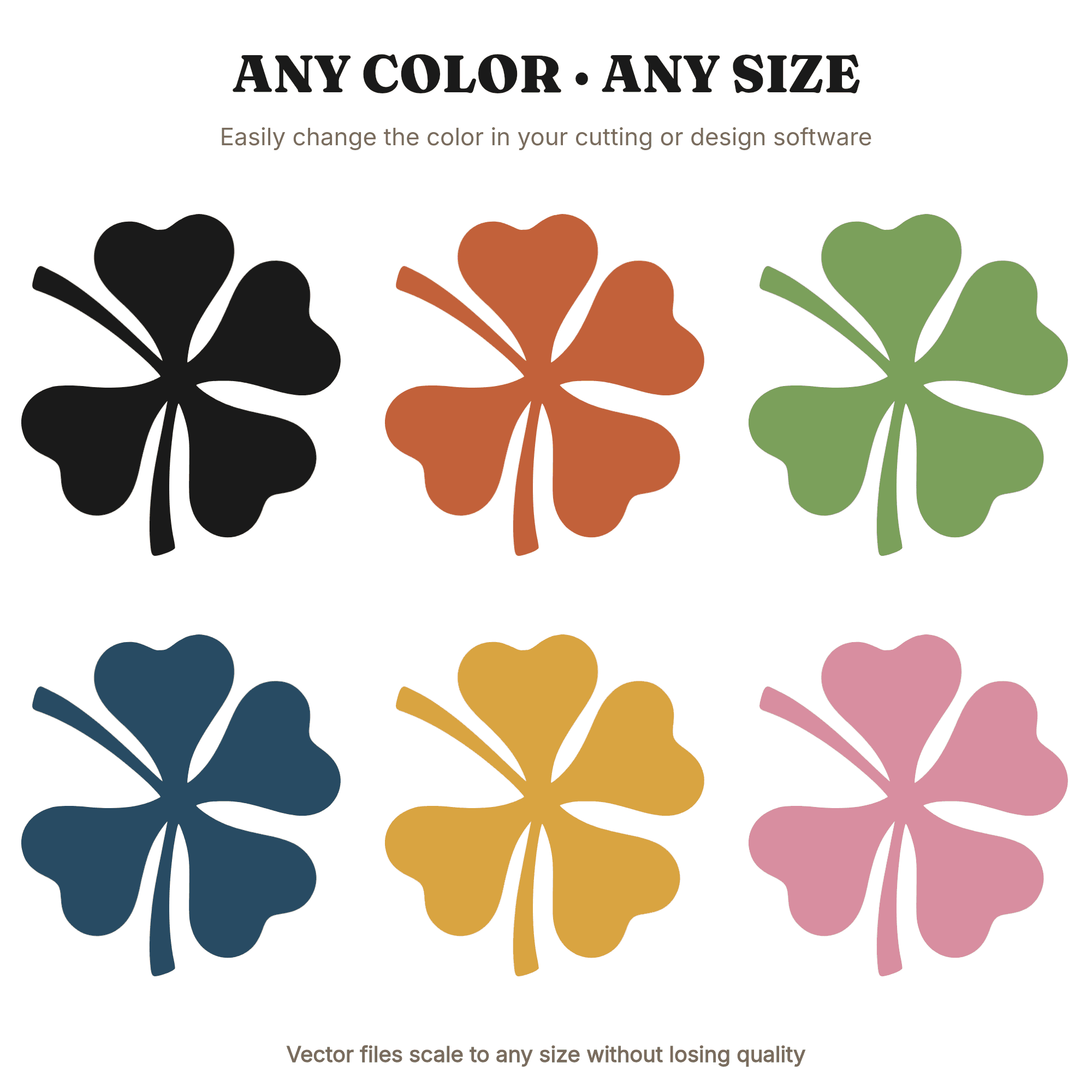 Folk Art Shamrock Pinwheel SVG PNG Cut File, St Patrick's Day Clover Design, Nursery Decal, view 2