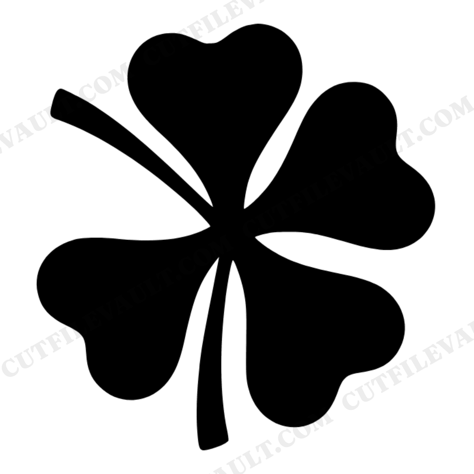 Folk Art Shamrock Pinwheel SVG PNG Cut File, St Patrick's Day Clover Design, Nursery Decal, view 1