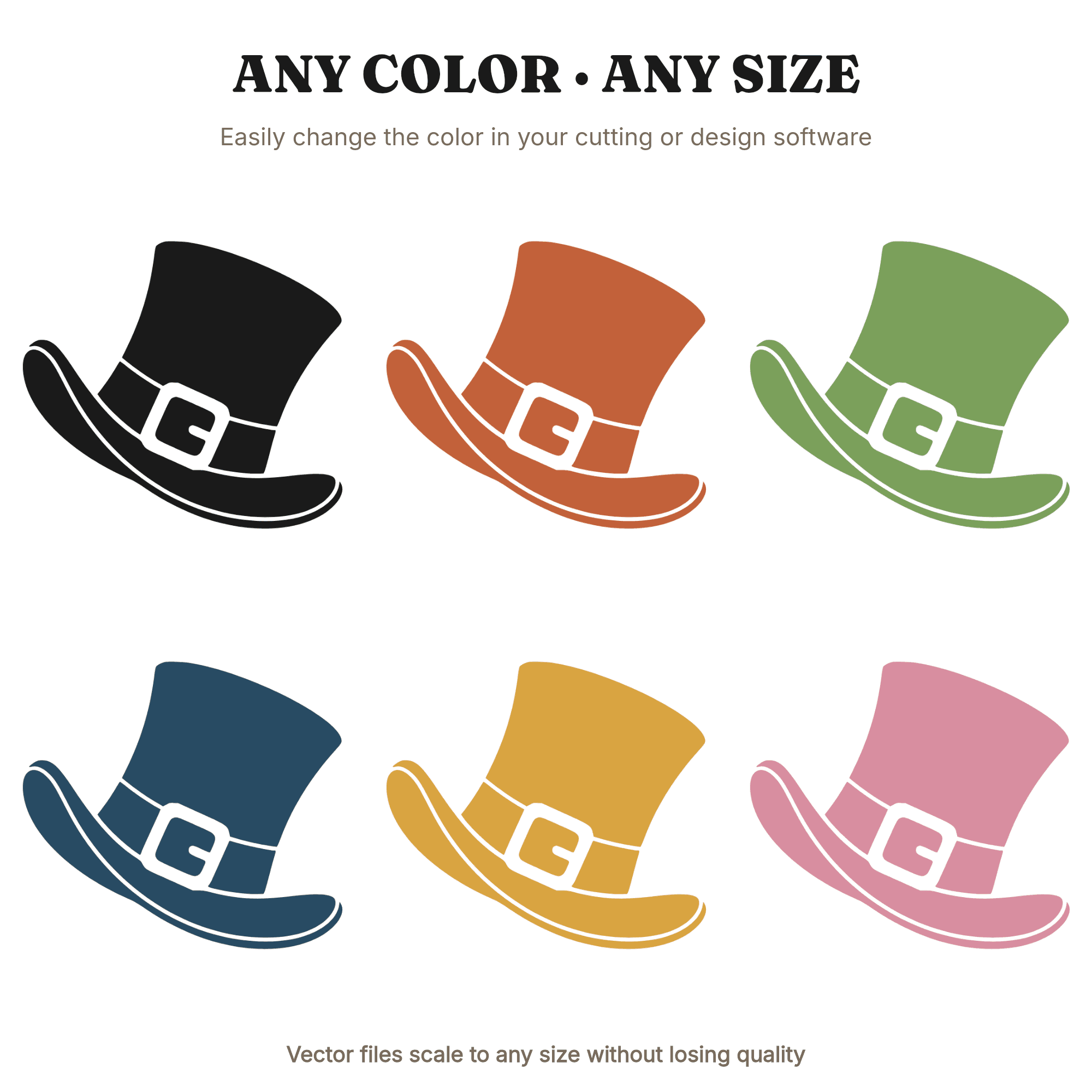 Retro Groovy Leprechaun Hat SVG, Tilted St Patricks Day Cut File PNG, 70s Party Decor Design, view 2