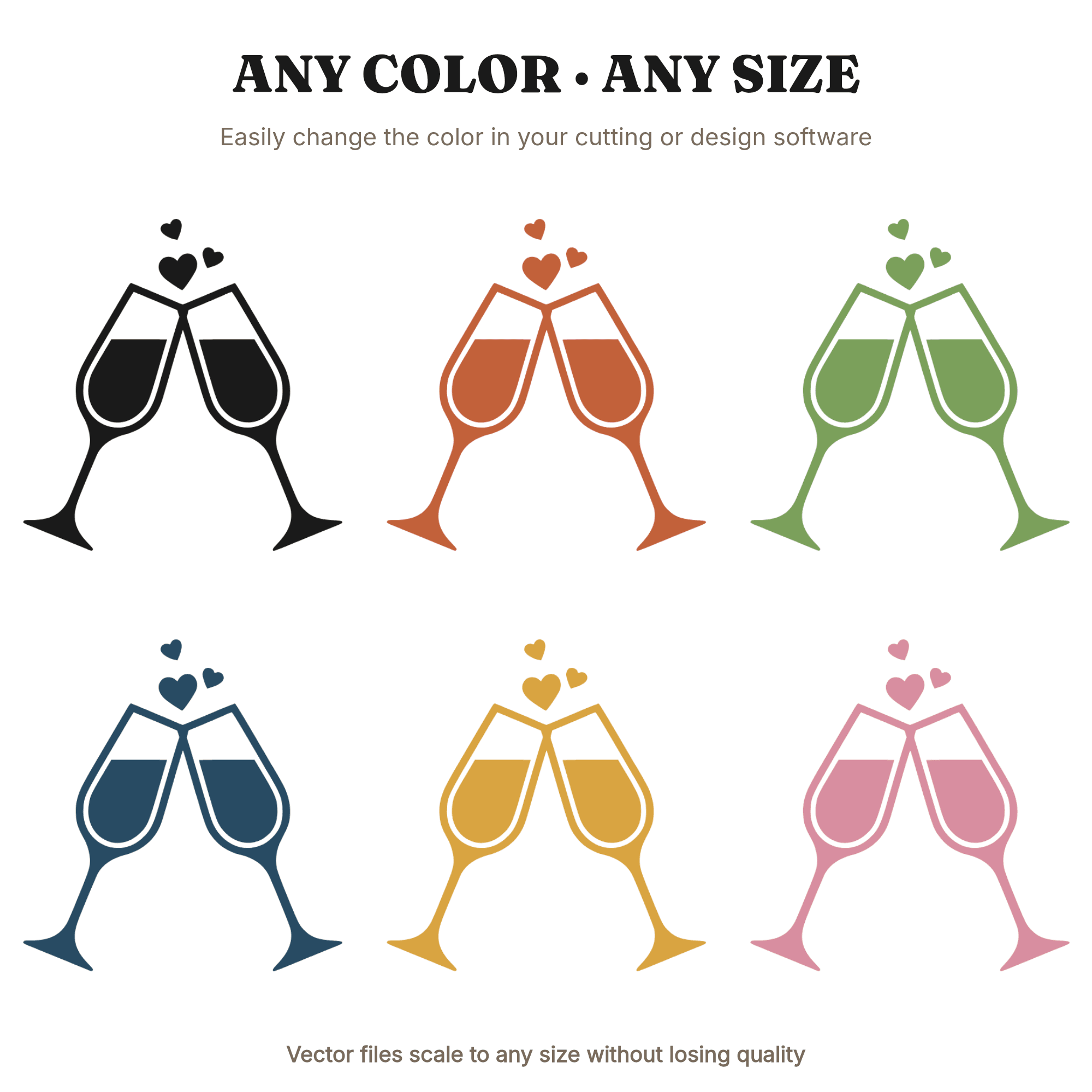 Vintage Champagne Toast SVG PNG Art Deco Wedding Silhouette Cut File Retro Bridal Shower, view 2