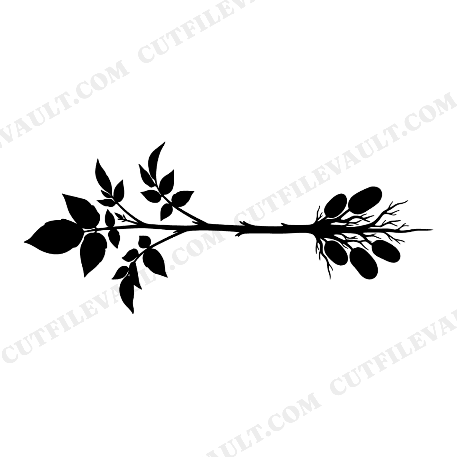 Irish Potato Plant SVG PNG, Botanical Specimen St Patrick's Day Cut File, Cottagecore Floral Design, view 1
