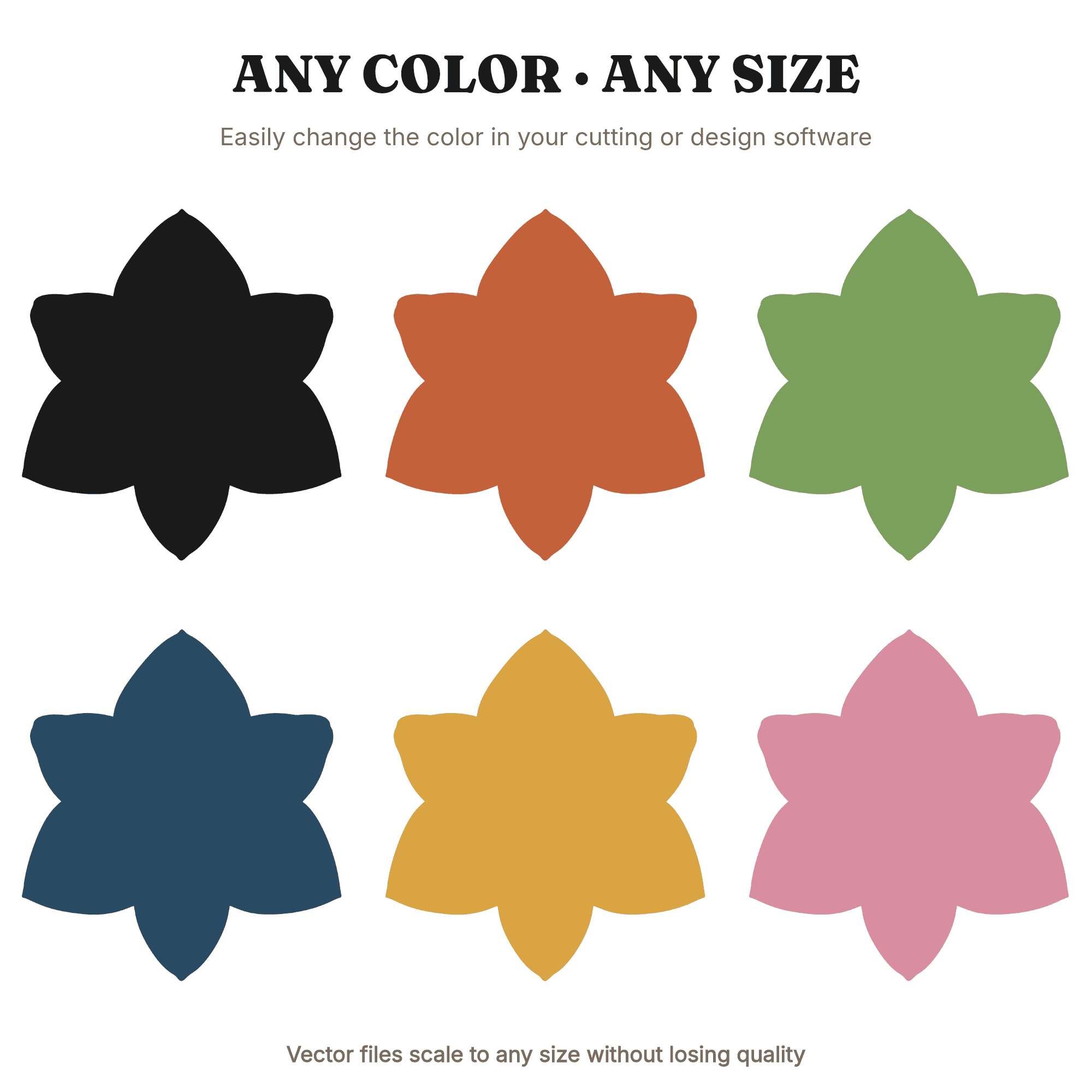 Christmas Amaryllis Flower SVG PNG, Botanical Silhouette Cut File, Holiday Floral Design, view 2