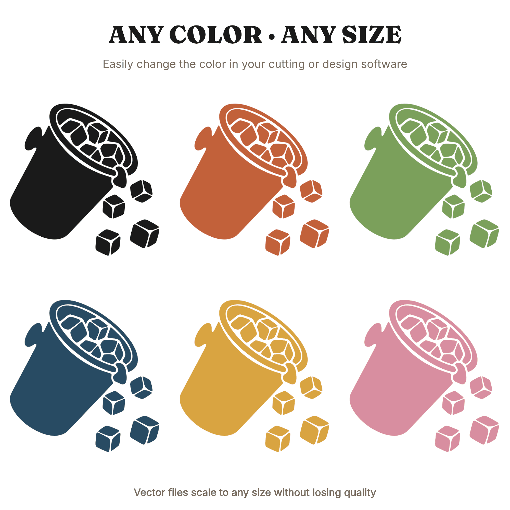 Retro Champagne Bucket SVG PNG, 70s Party Ice Cubes Tumbling, Labor Day Celebration Cut File, view 2