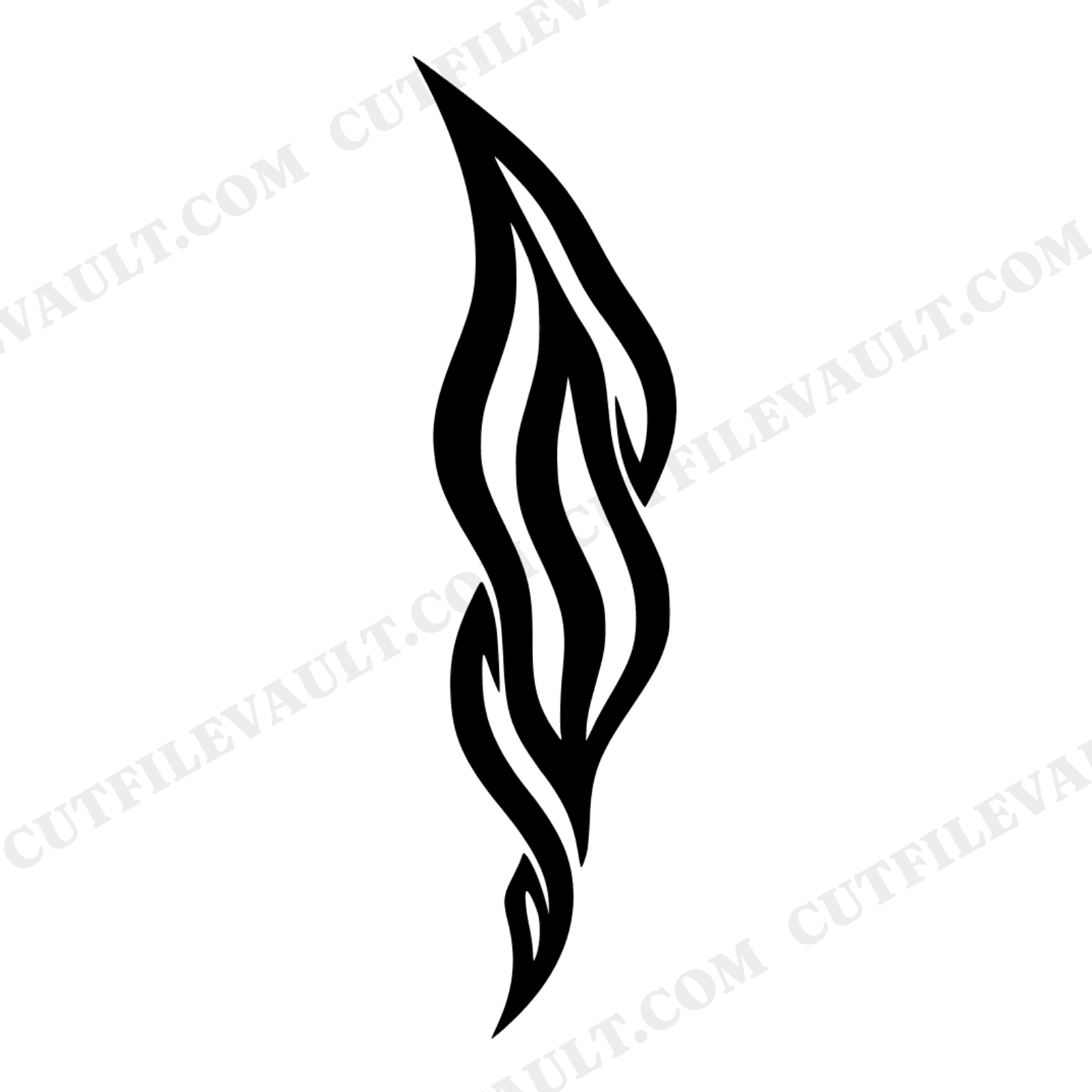 Waving American Flag SVG, Vertical Draped Flag PNG, Patriotic Farmhouse Silhouette Cut File, view 1