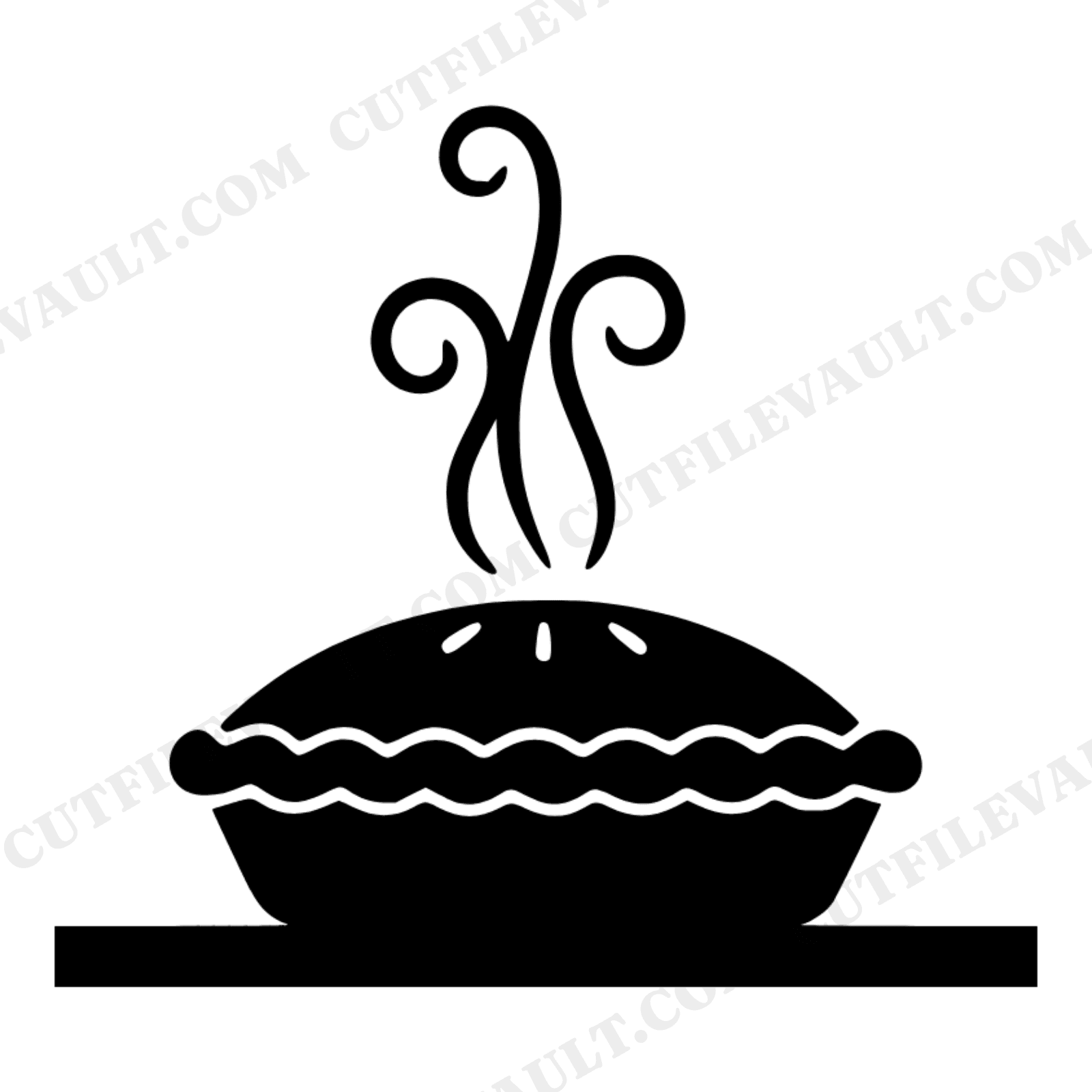 Farmhouse Pie Windowsill SVG PNG, Mid Century Kitchen Wall Art, Baking Cut File, Cozy Home Decor, view 1