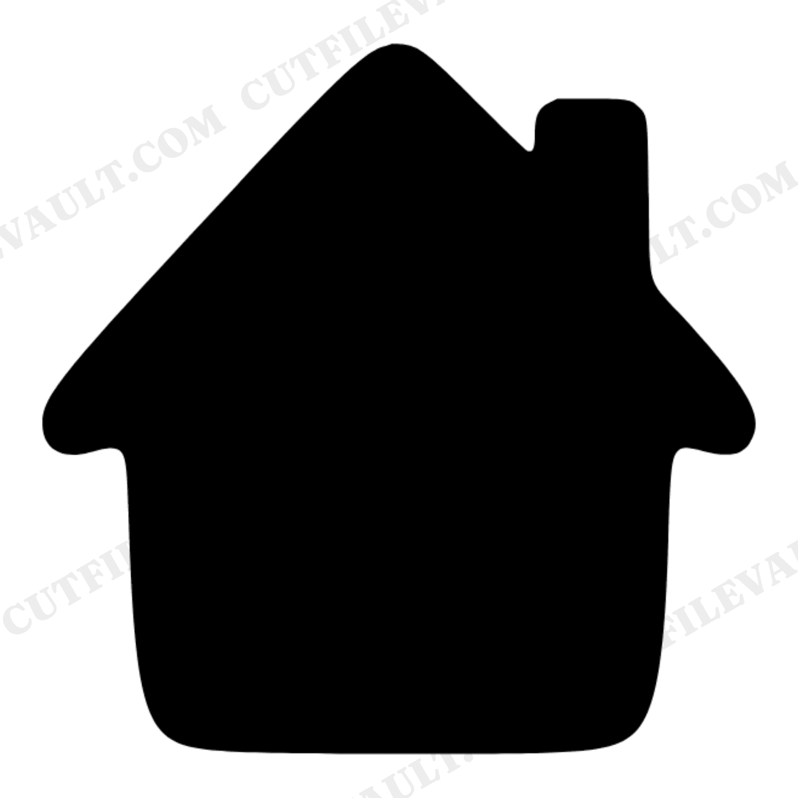 Birds Eye Gingerbread House SVG, Christmas Silhouette Cut File PNG, Holiday Farmhouse Decor, view 1