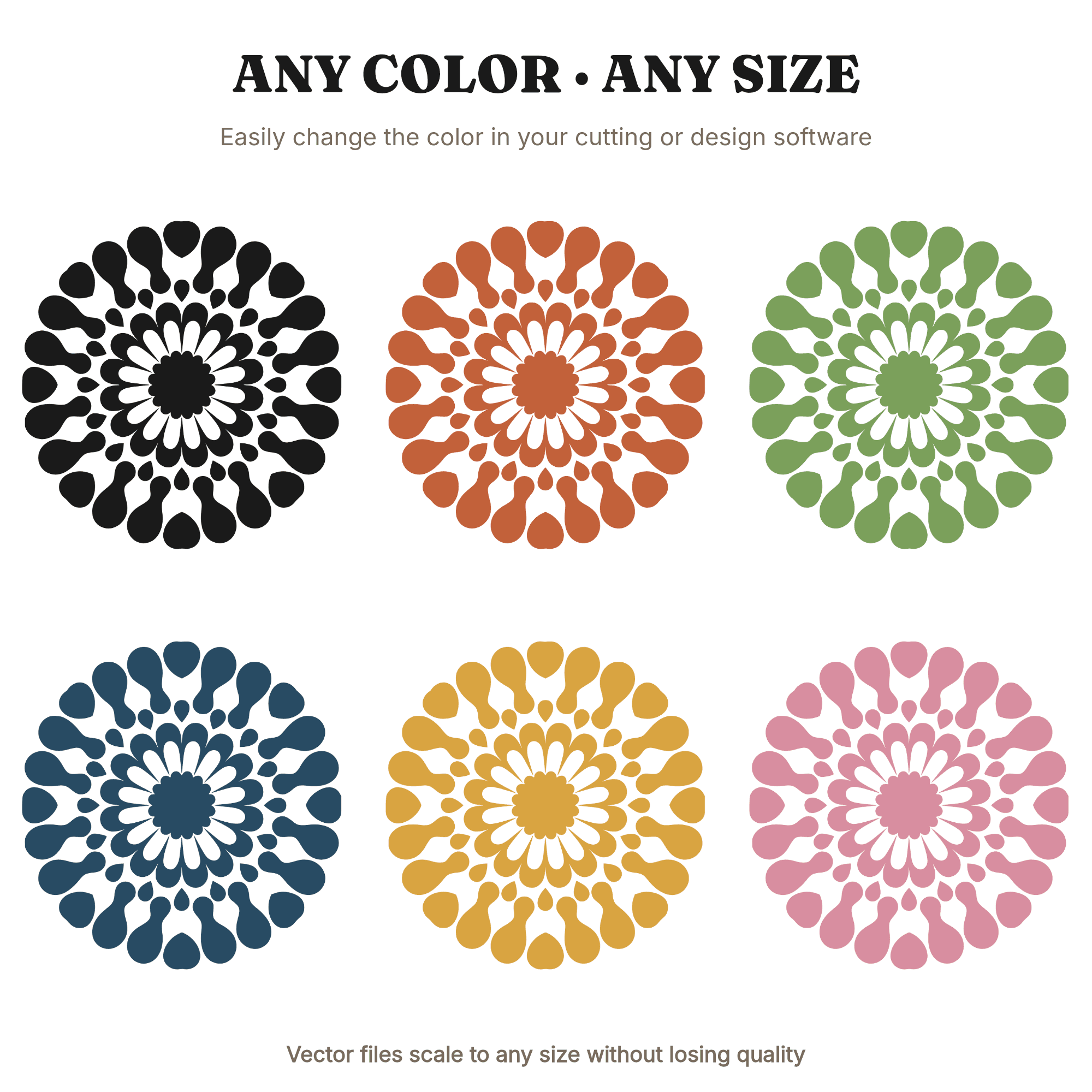 New Year Starburst Mandala SVG PNG, Firework Wall Decor Cut File, Layered Farmhouse Design, view 2