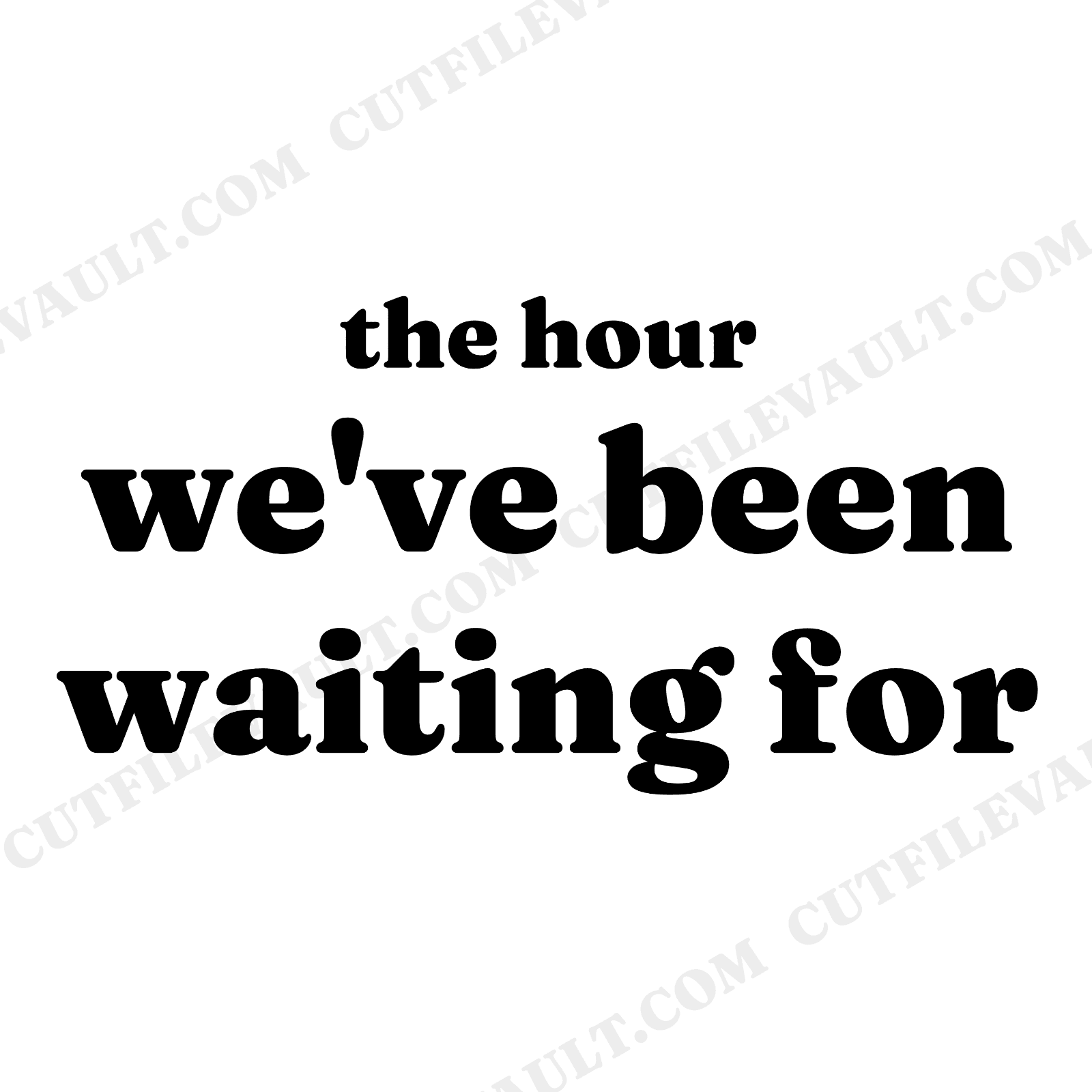 New Year Clock Tower SVG PNG, Gothic Architecture Countdown Moment, Elegant Serif Phrase Cut File, view 1