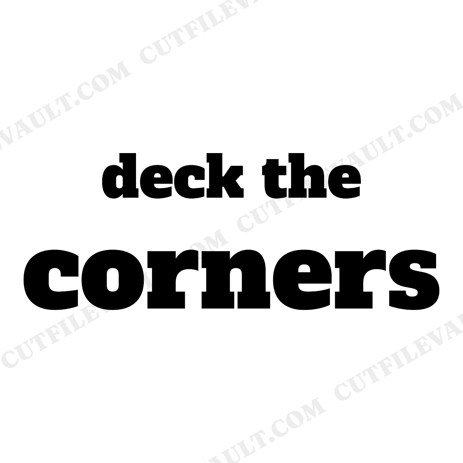 Art Deco Christmas Branch SVG PNG, Geometric Holiday Corner Accent for Signs and Shirts, view 1