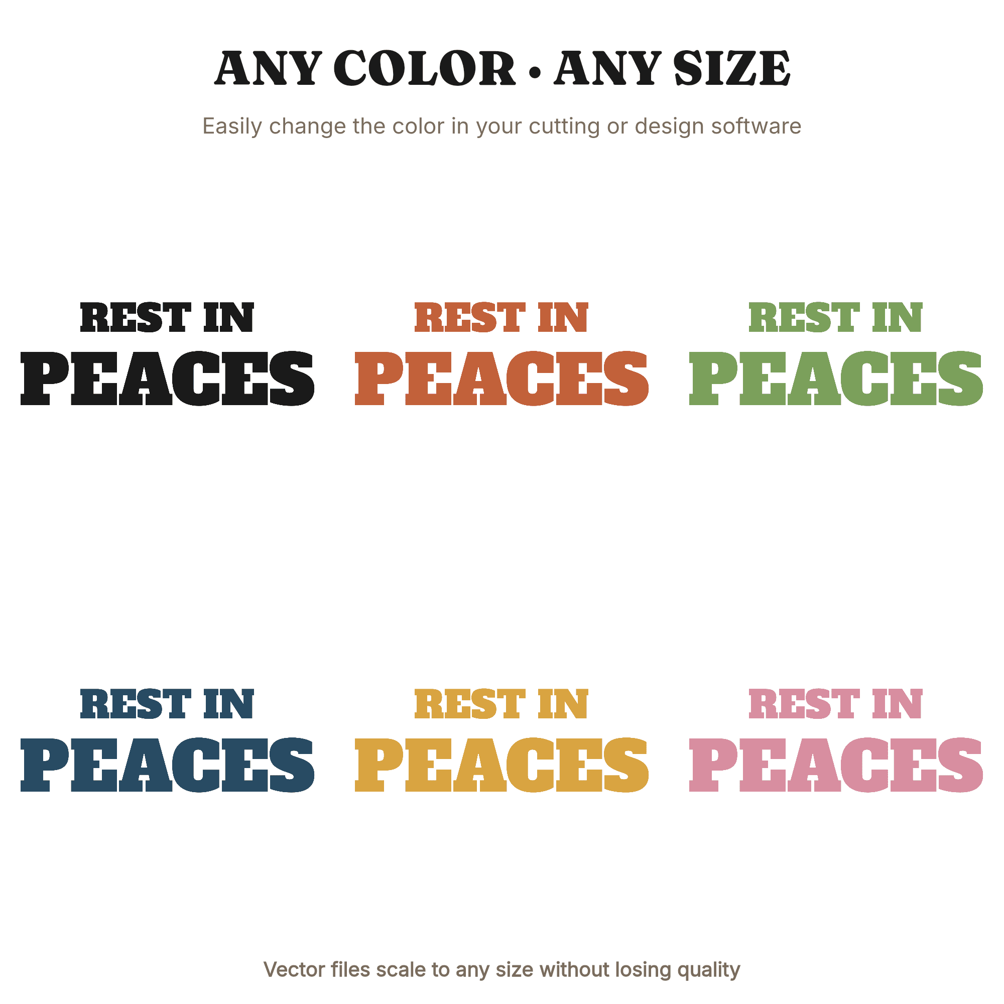Rest in Peaces SVG, Halloween Tombstone SVG PNG, Funny Graveyard Sign Cut File for Cricut, view 2