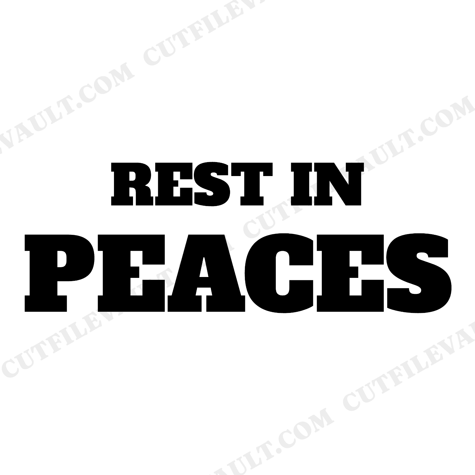 Rest in Peaces SVG, Halloween Tombstone SVG PNG, Funny Graveyard Sign Cut File for Cricut, view 1