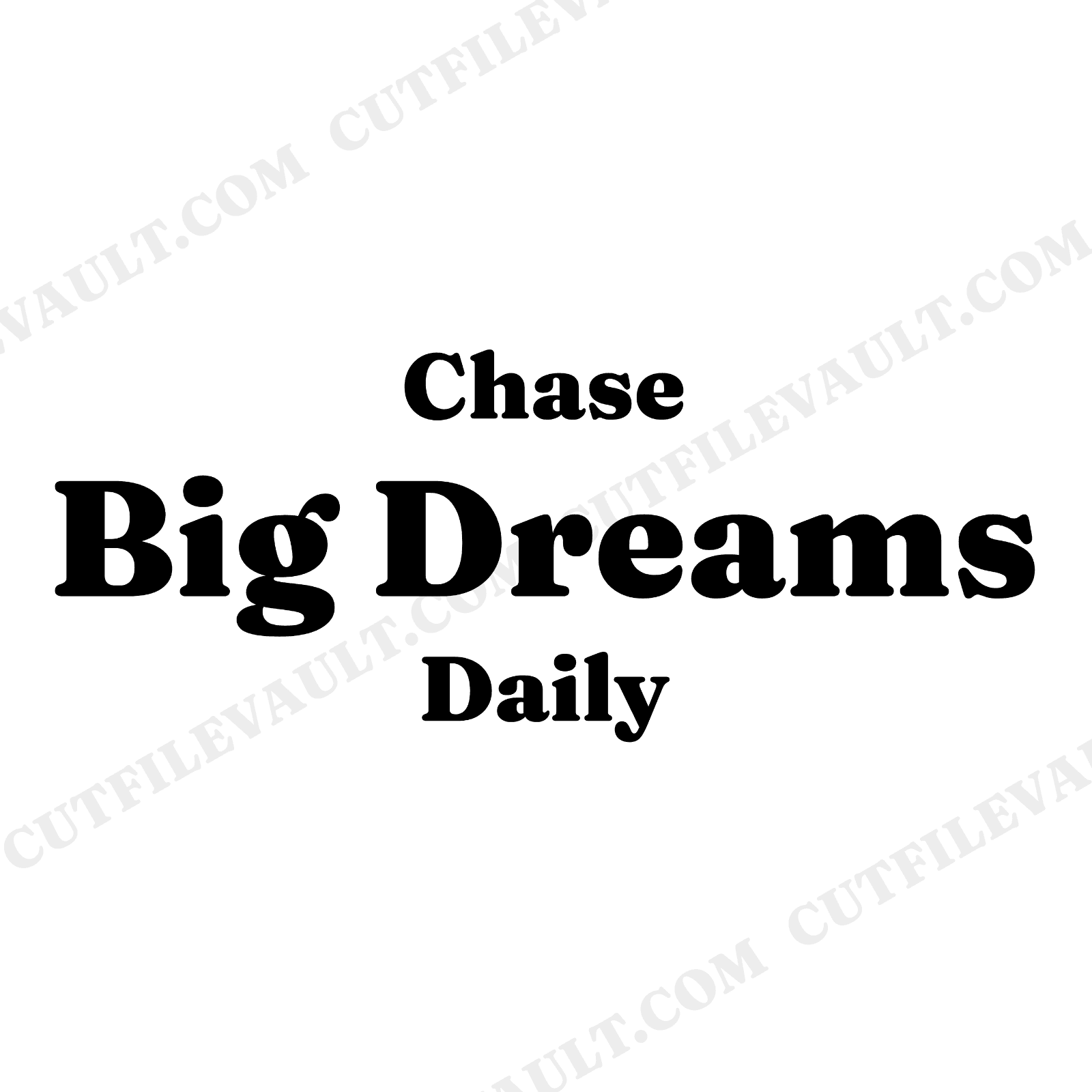 Chase Big Dreams Boho SVG PNG Hand Lettered Arch Cut File Back to School Decal Water Bottle, view 1