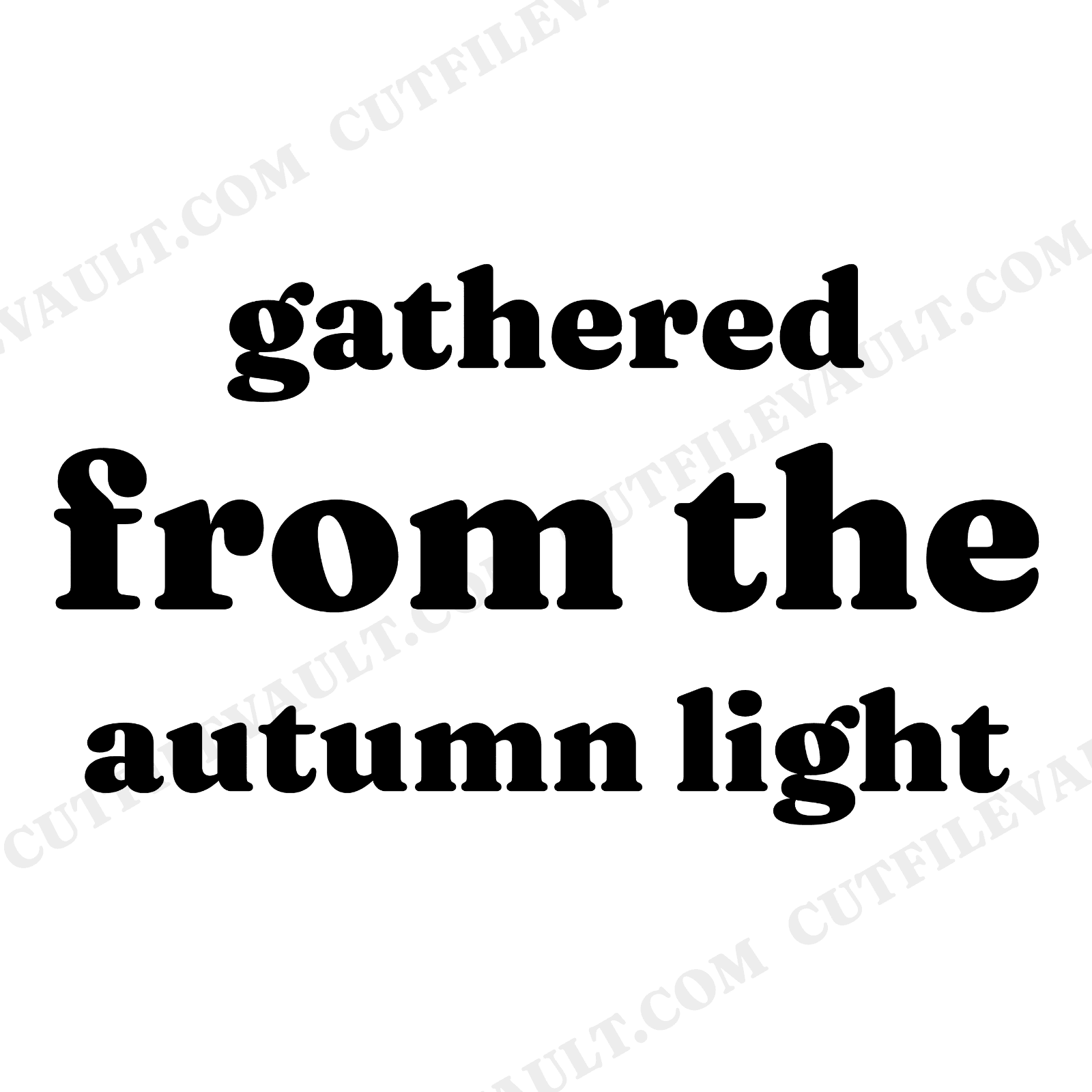 Autumn Equinox Acorn Gathering Phrase SVG PNG Fall Decor Cut File for Cricut Silhouette, view 1
