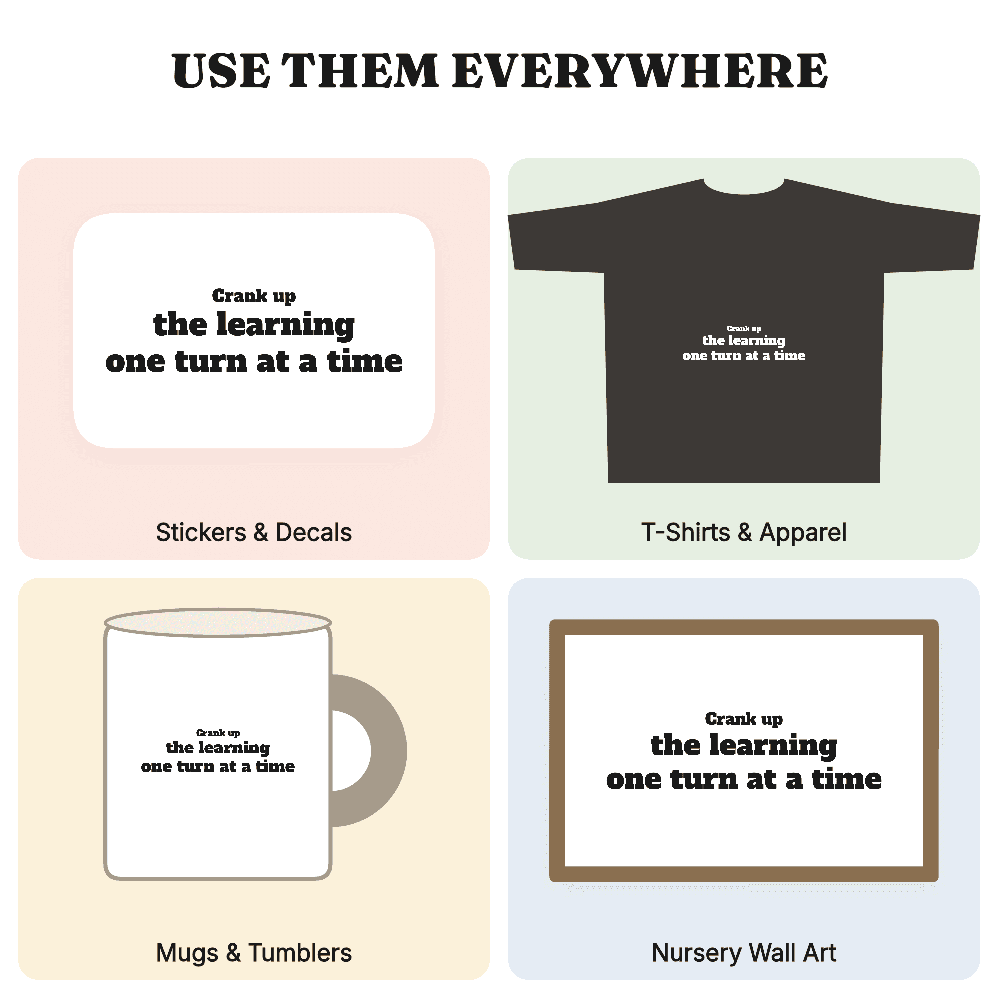 Crank Up the Learning Vintage Pencil Sharpener SVG PNG, Steampunk Teacher Classroom Cut File, view 3