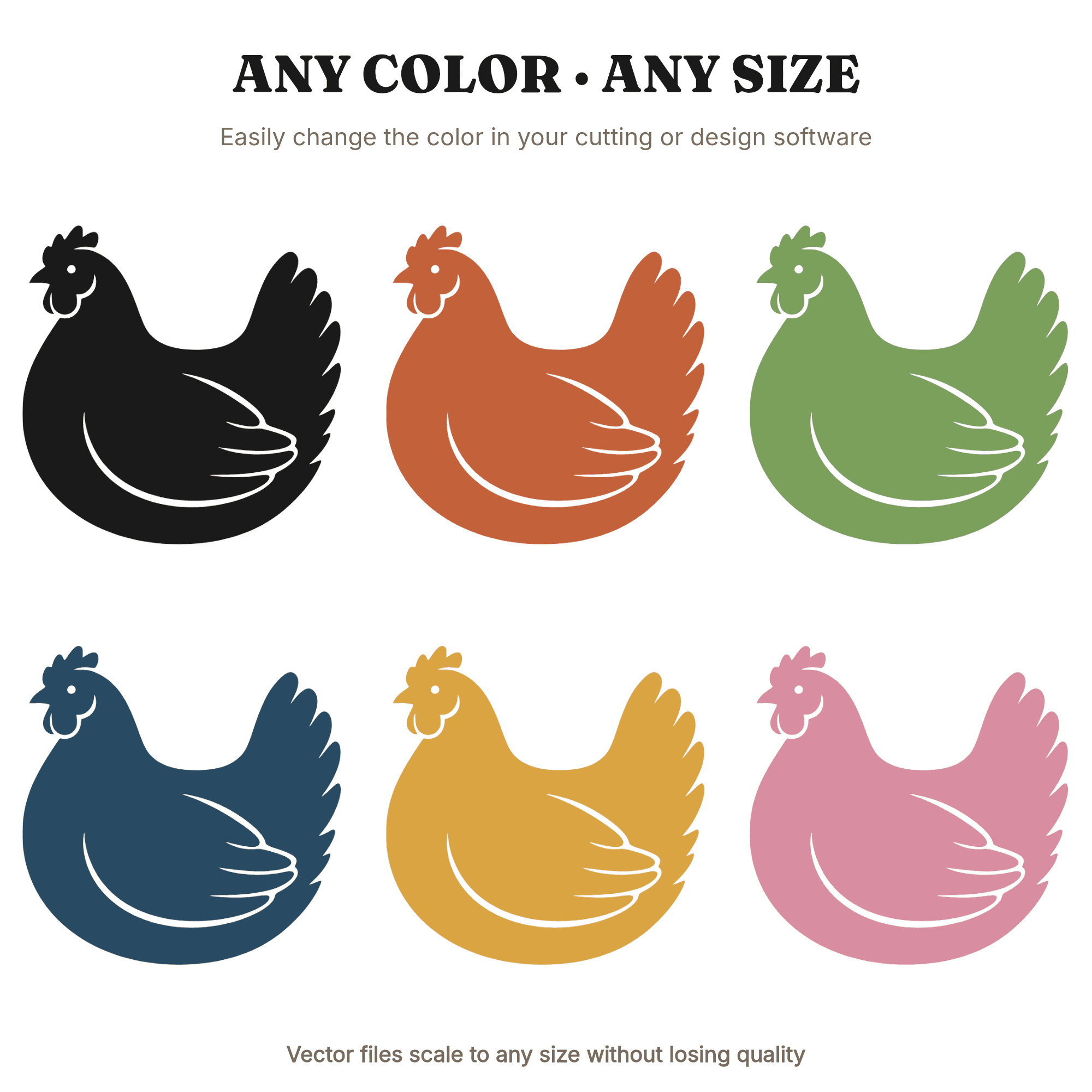 Cozy Nesting Hen SVG, Easter Medallion Circle PNG, Scandinavian Farmhouse Spring Cut File, view 2