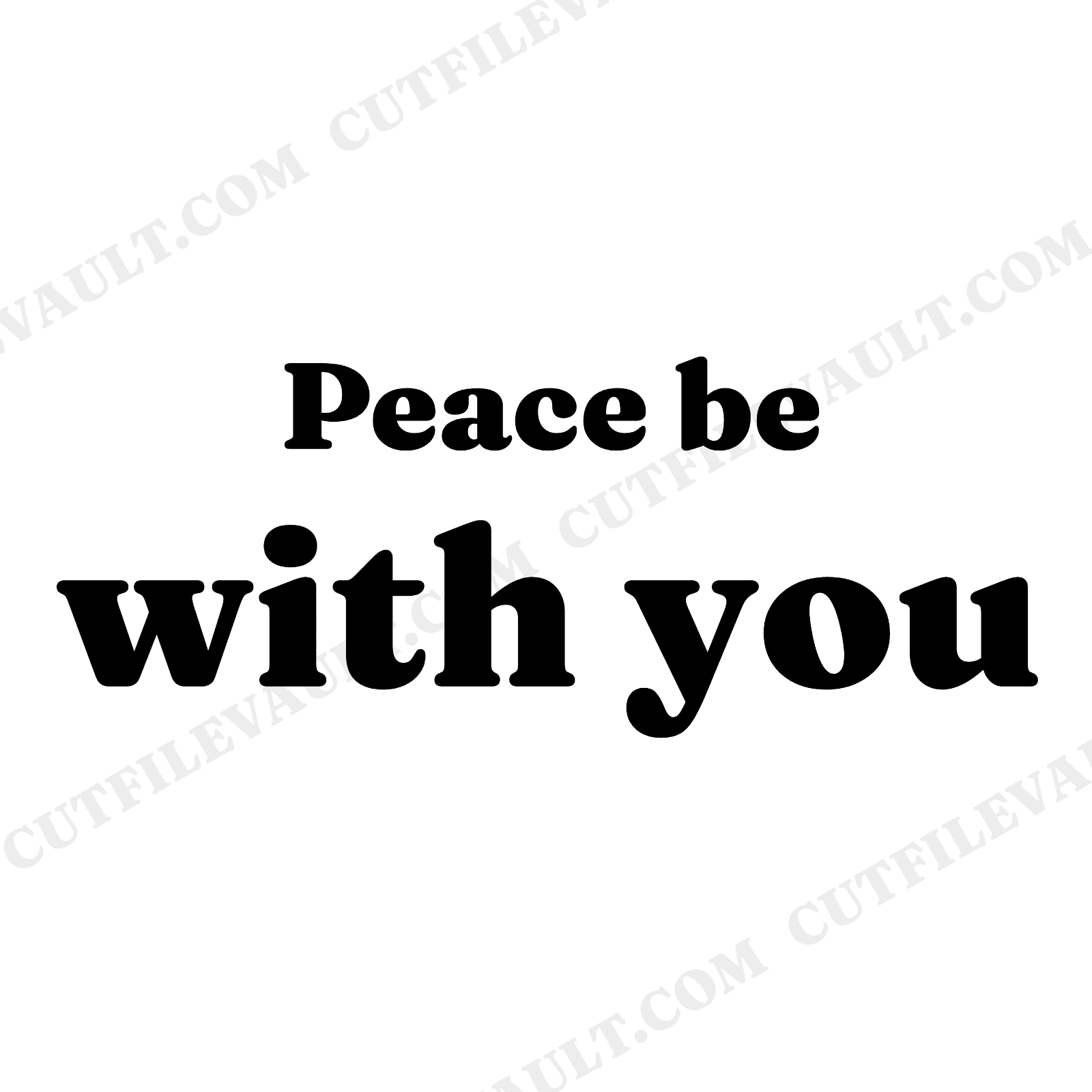 Peace Be With You Easter Lamb SVG PNG, Easter Blessing Cut File, Lamb Silhouette Design, view 1
